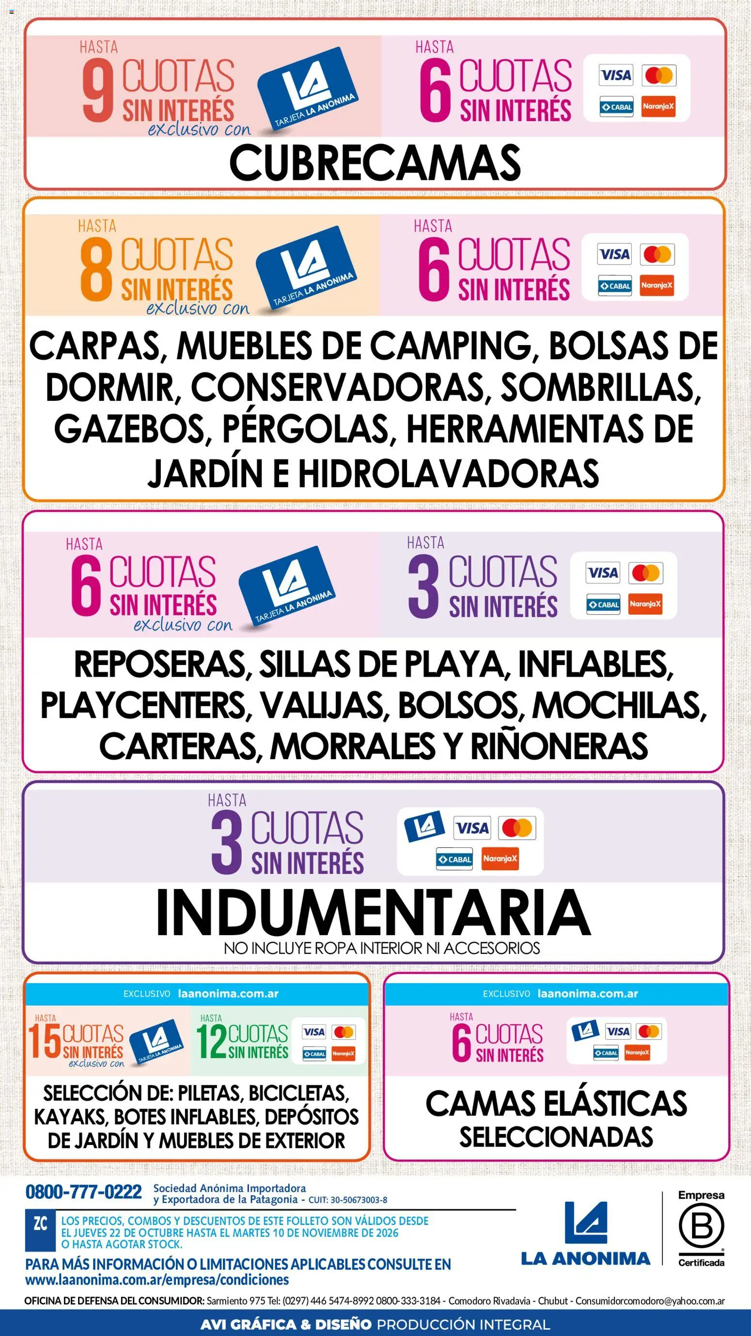 Vista previa del folleto de la tienda La Anonima válido desde el 22/10/2026 