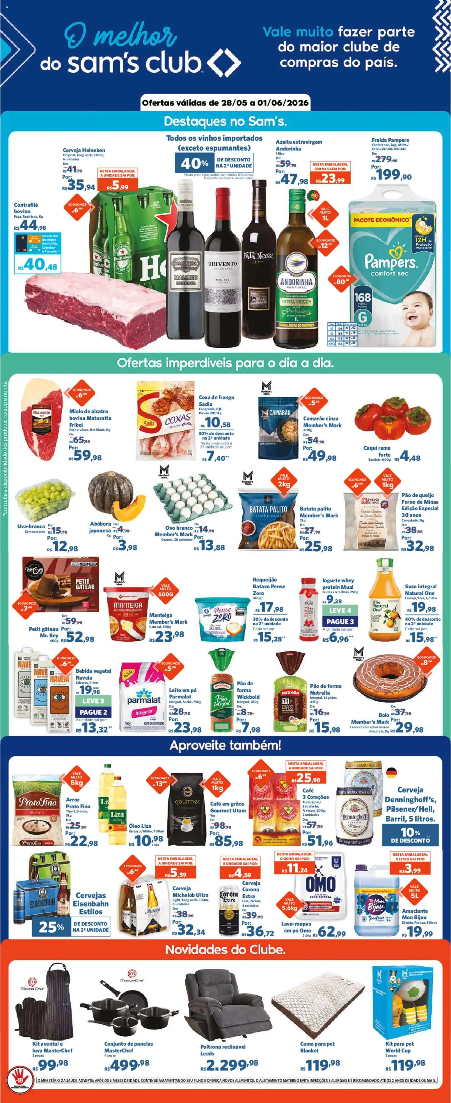 Pré-Visualização do folheto "Sam's Club - Ofertas da semana" da loja Sam's Club válido a partir de 28/05/2026