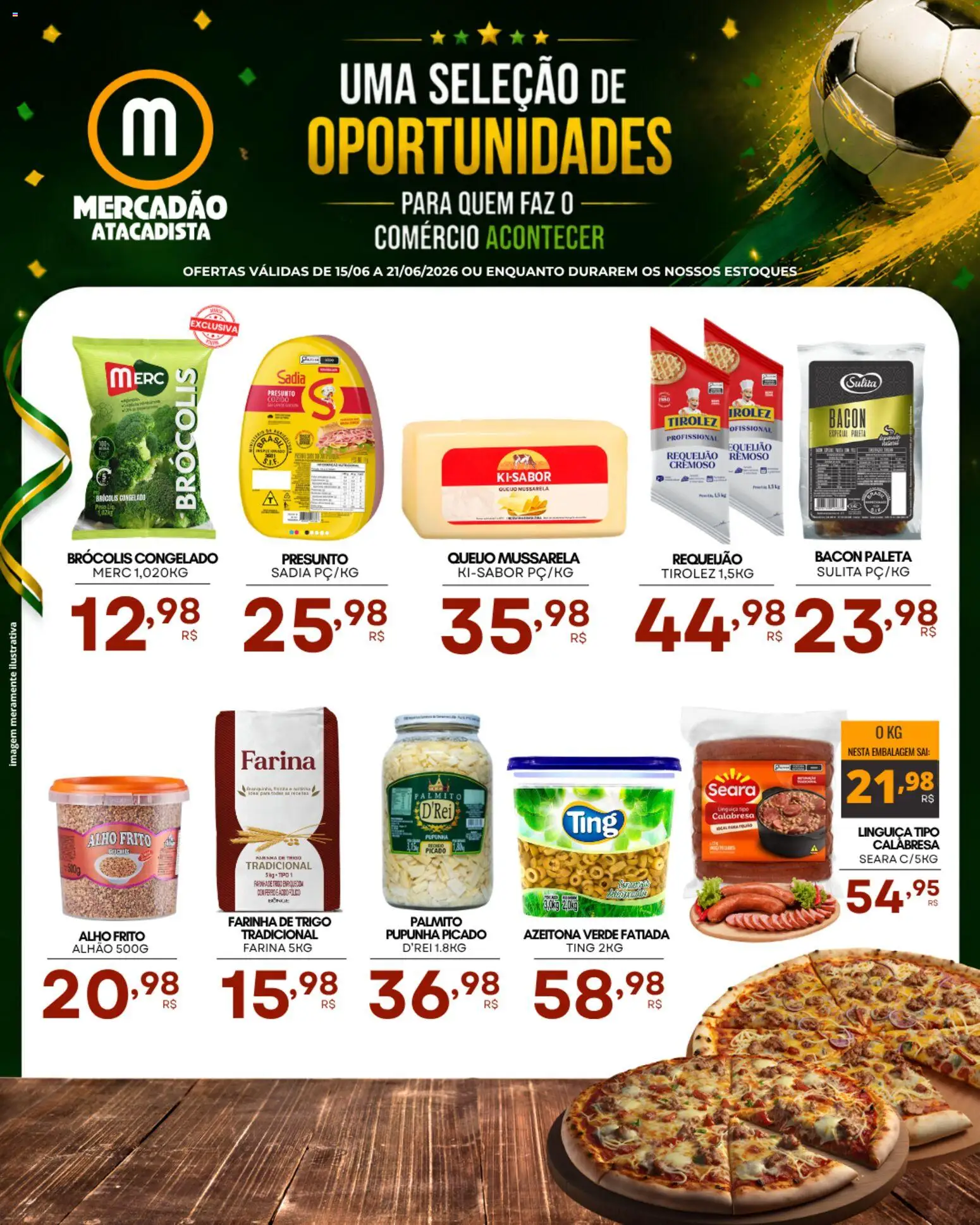 Pré-Visualização do folheto "Mercadão Atacadista - Ofertas da semana" da loja Mercadão Atacadista válido a partir de 15/06/2026