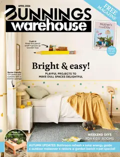 Preview of catalogue Bunnings Catalogue from shop Bunnings Warehouse valid 01/04/2026