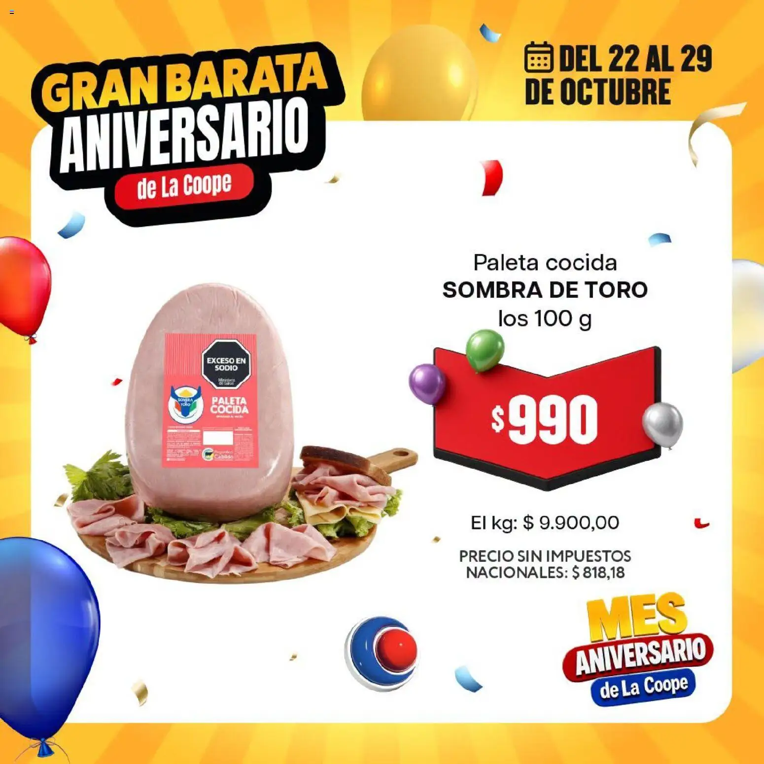 Vista previa del folleto de la tienda Cooperativa Obrera válido desde el 22/10/2026 