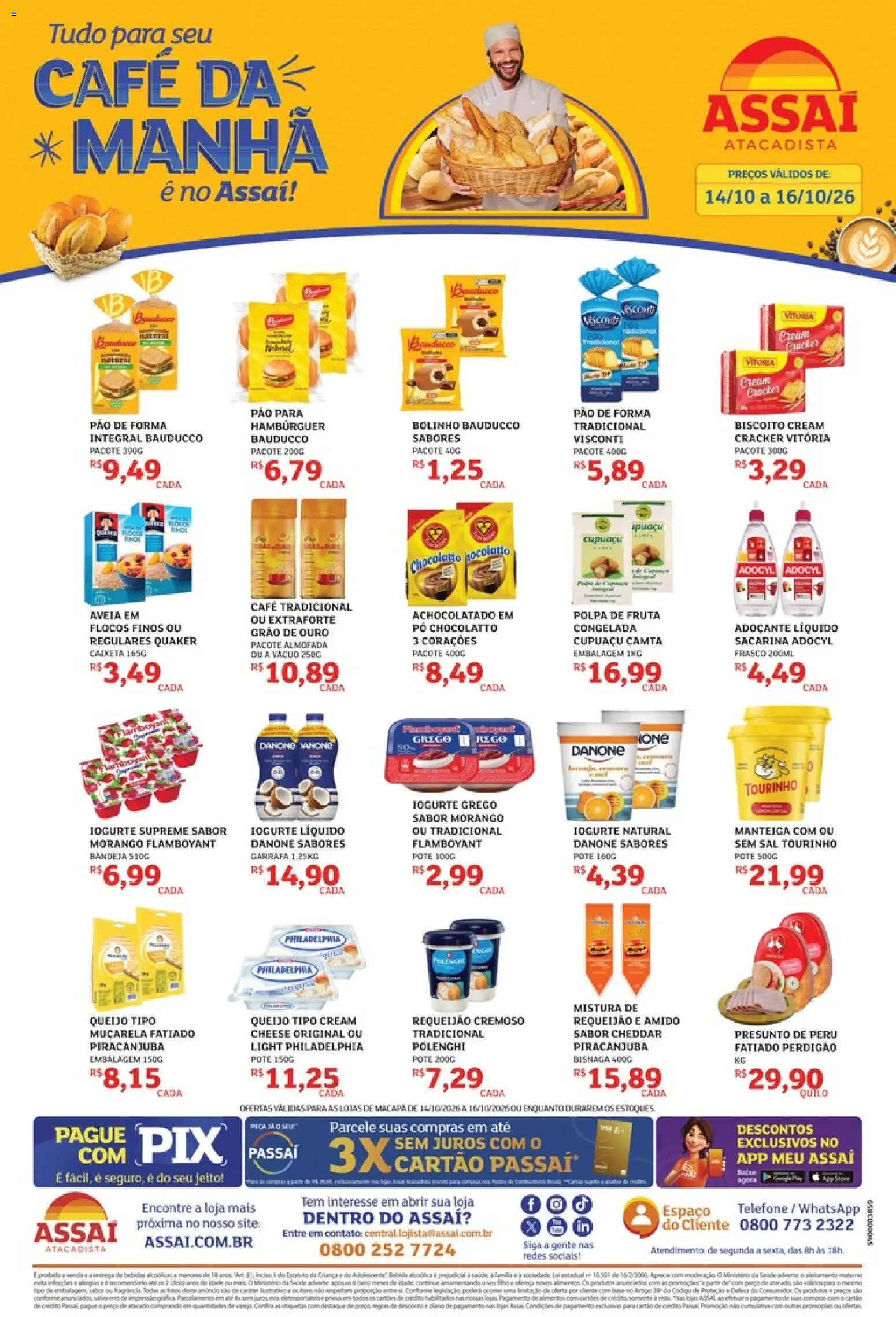Pré-Visualização do folheto "Assaí Atacadista ofertas - AP" da loja Assaí Atacadista válido a partir de 14/10/2026