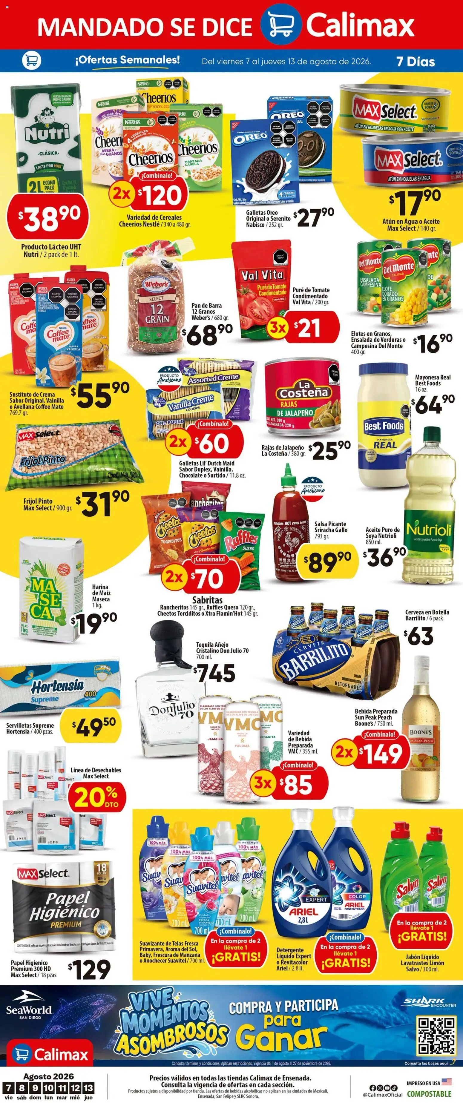 Vista previa las ofertas de la tienda Calimax - Calimax folleto Ensenada desde el 07/08/2026 