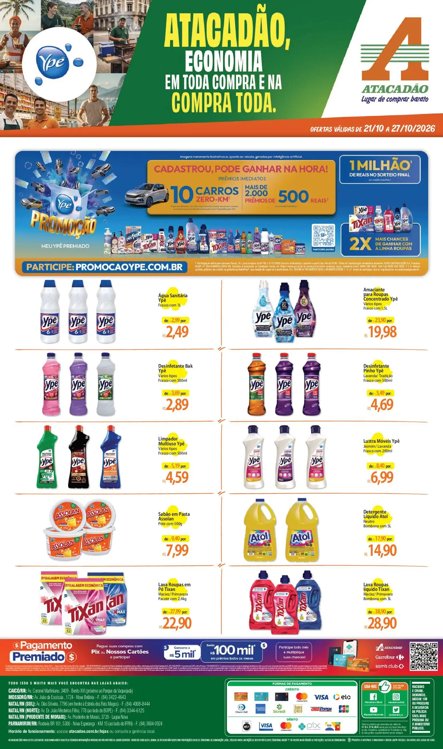 Pré-Visualização do folheto "Atacadão ofertas - RN" da loja Atacadão válido a partir de 21/10/2026