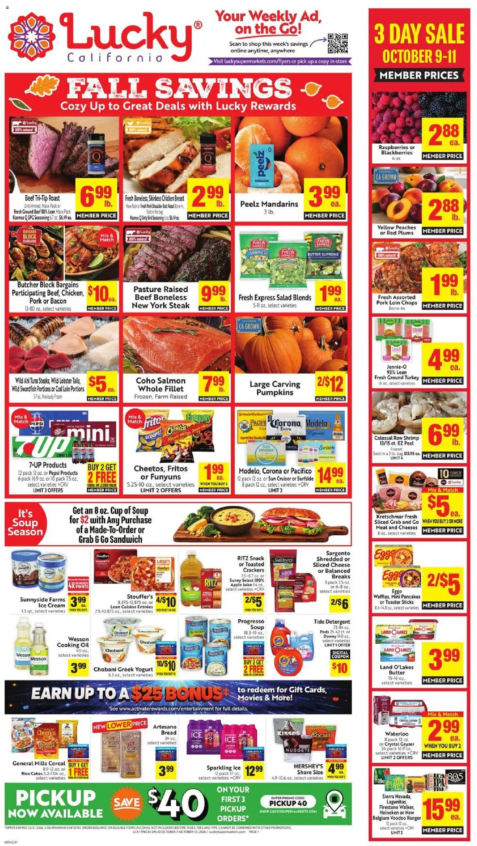 Ad Preview of Lucky Supermarkets Lucky Supermarkets Weekly Ad from 10/07/2026