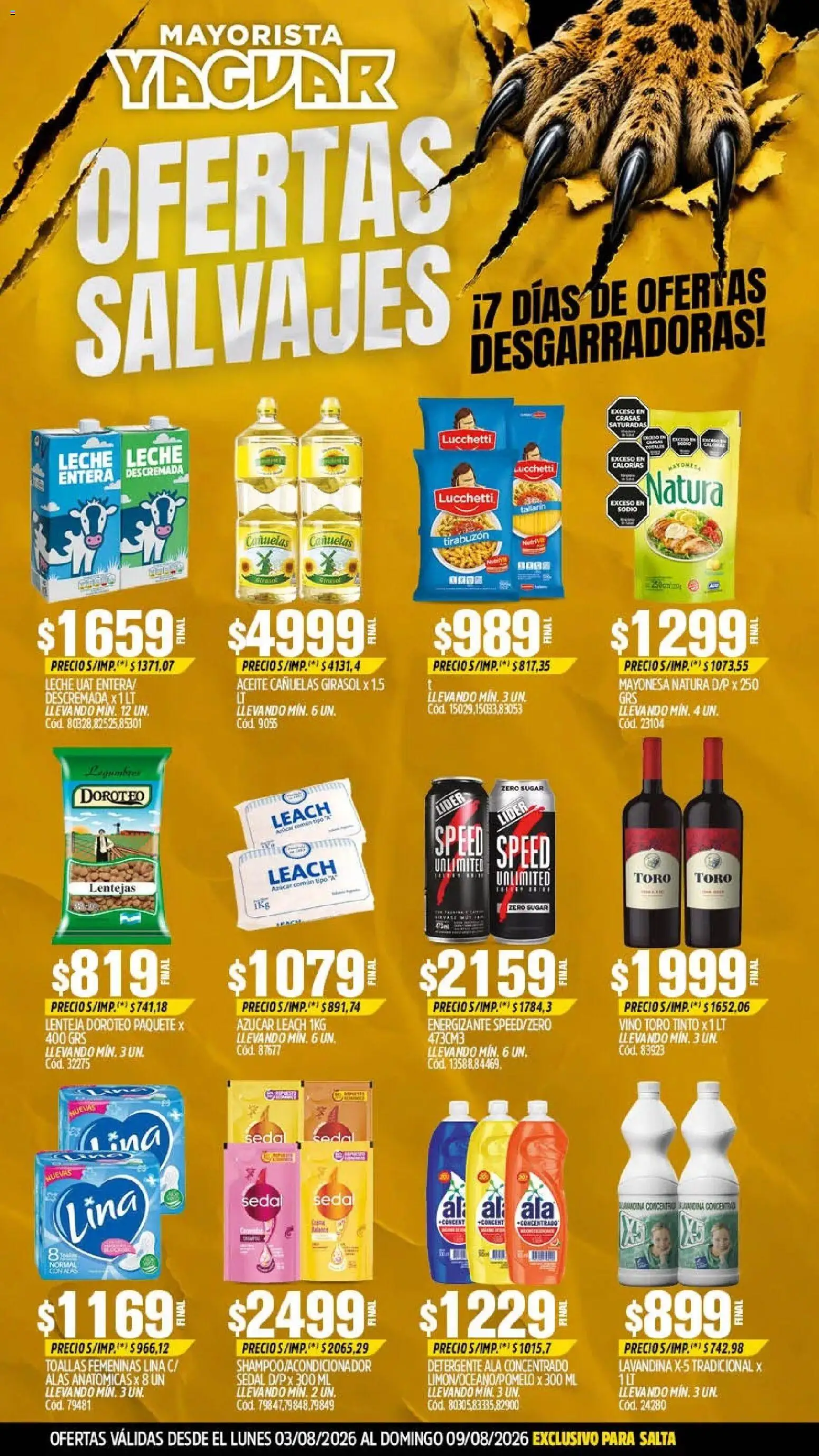 Vista previa del folleto de la tienda Yaguar válido desde el 03/08/2026 