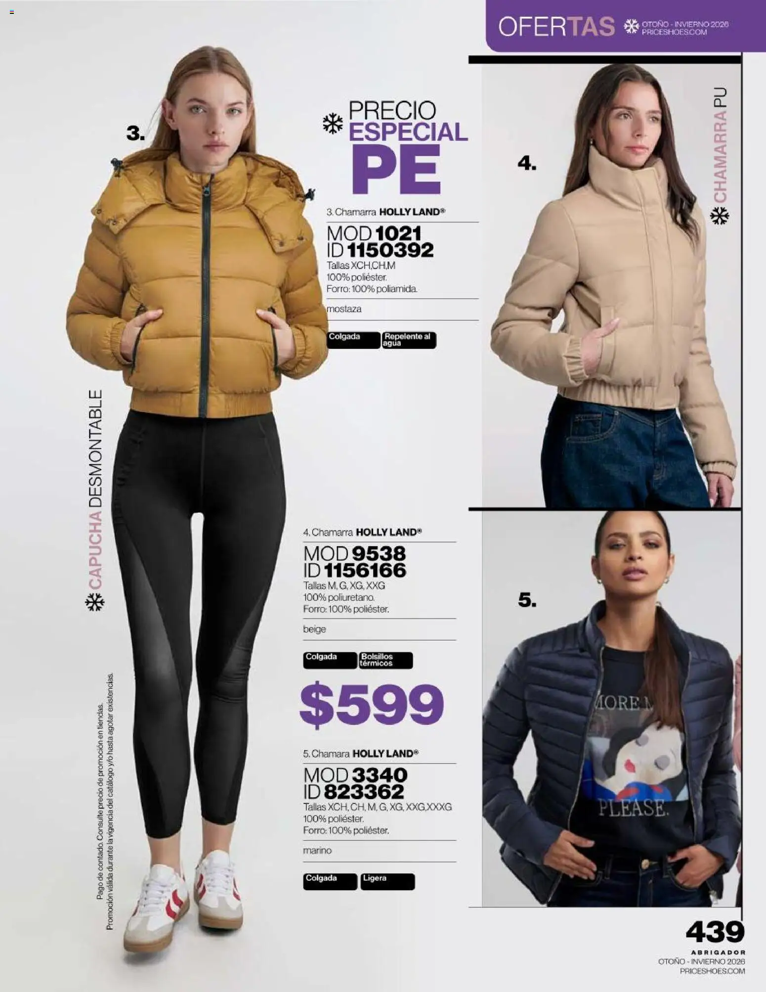 Vista previa las ofertas de la tienda Price Shoes - Price Shoes catálogo Abrigador desde el 16/09/2026 - Agua, Chamarra, Mostaza, Repelente