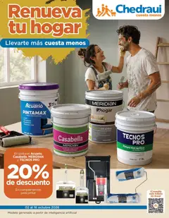 Vista previa las ofertas de la tienda Chedraui - Chedraui folleto Renueva tu hogar Llevarte más cuesta menos desde el 02/10/2026 