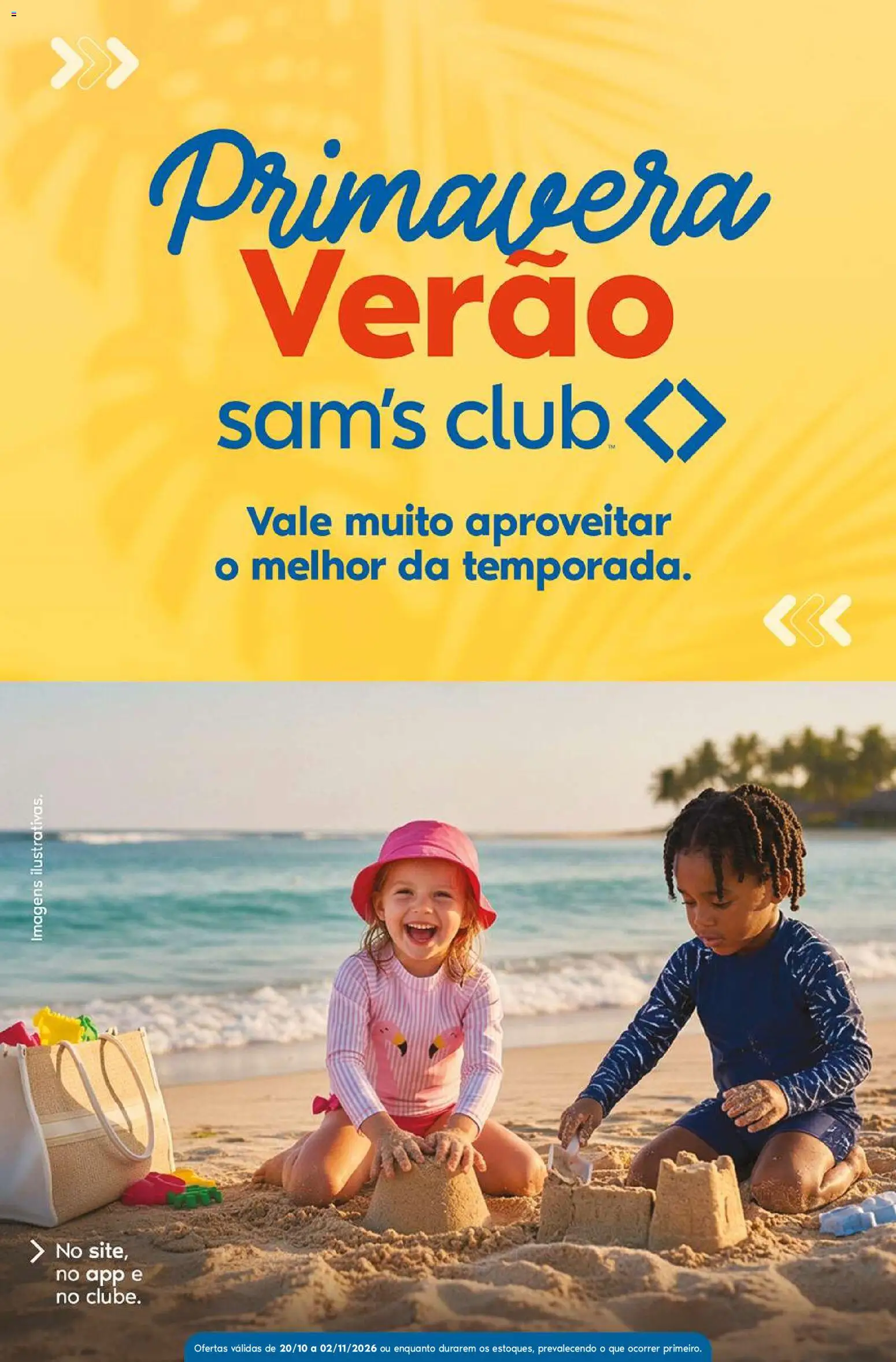 Pré-Visualização do folheto "Sam's Club ofertas Primavera" da loja Sam's Club válido a partir de 20/10/2026