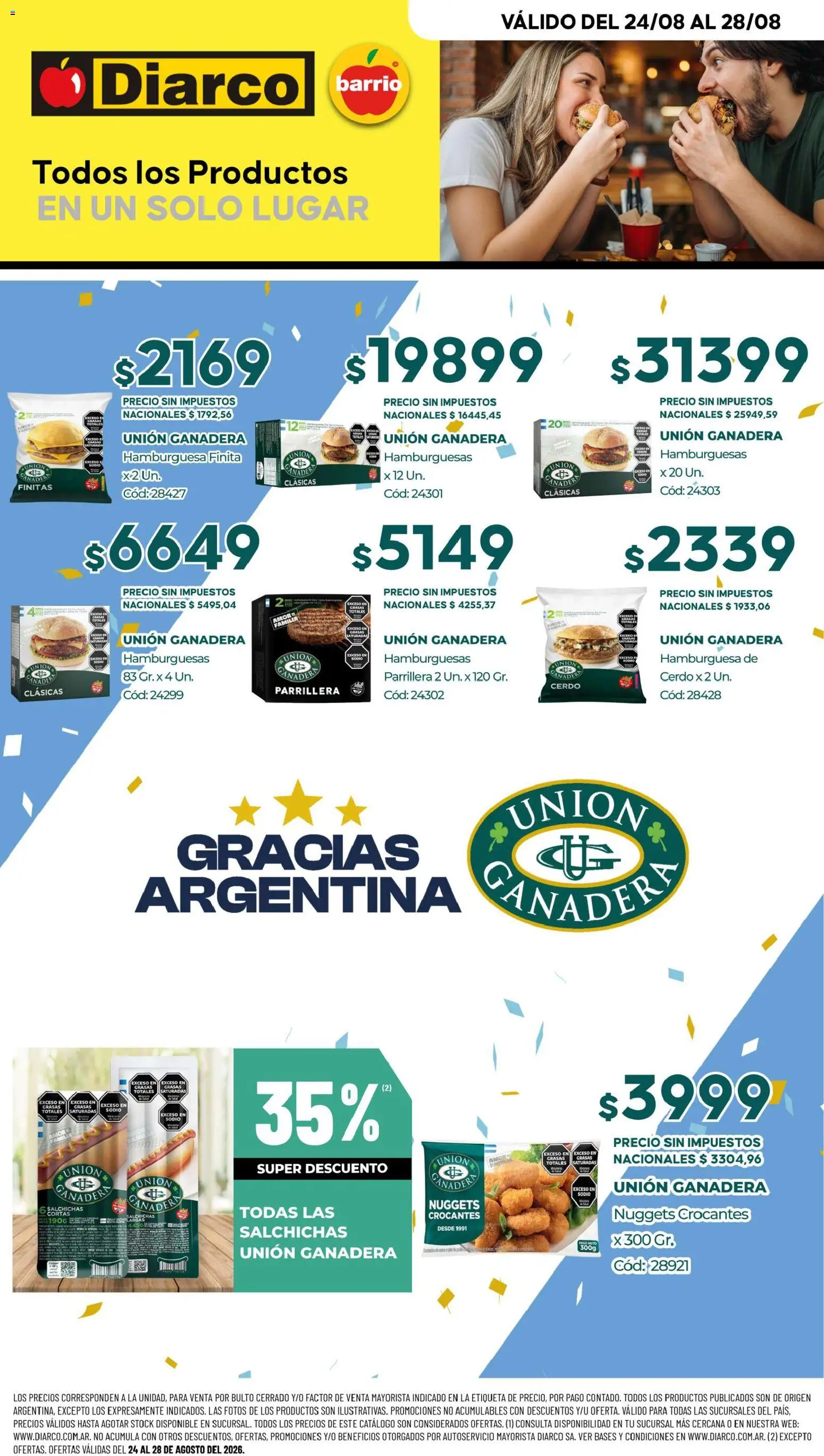 Vista previa del folleto de la tienda Diarco válido desde el 24/08/2026 