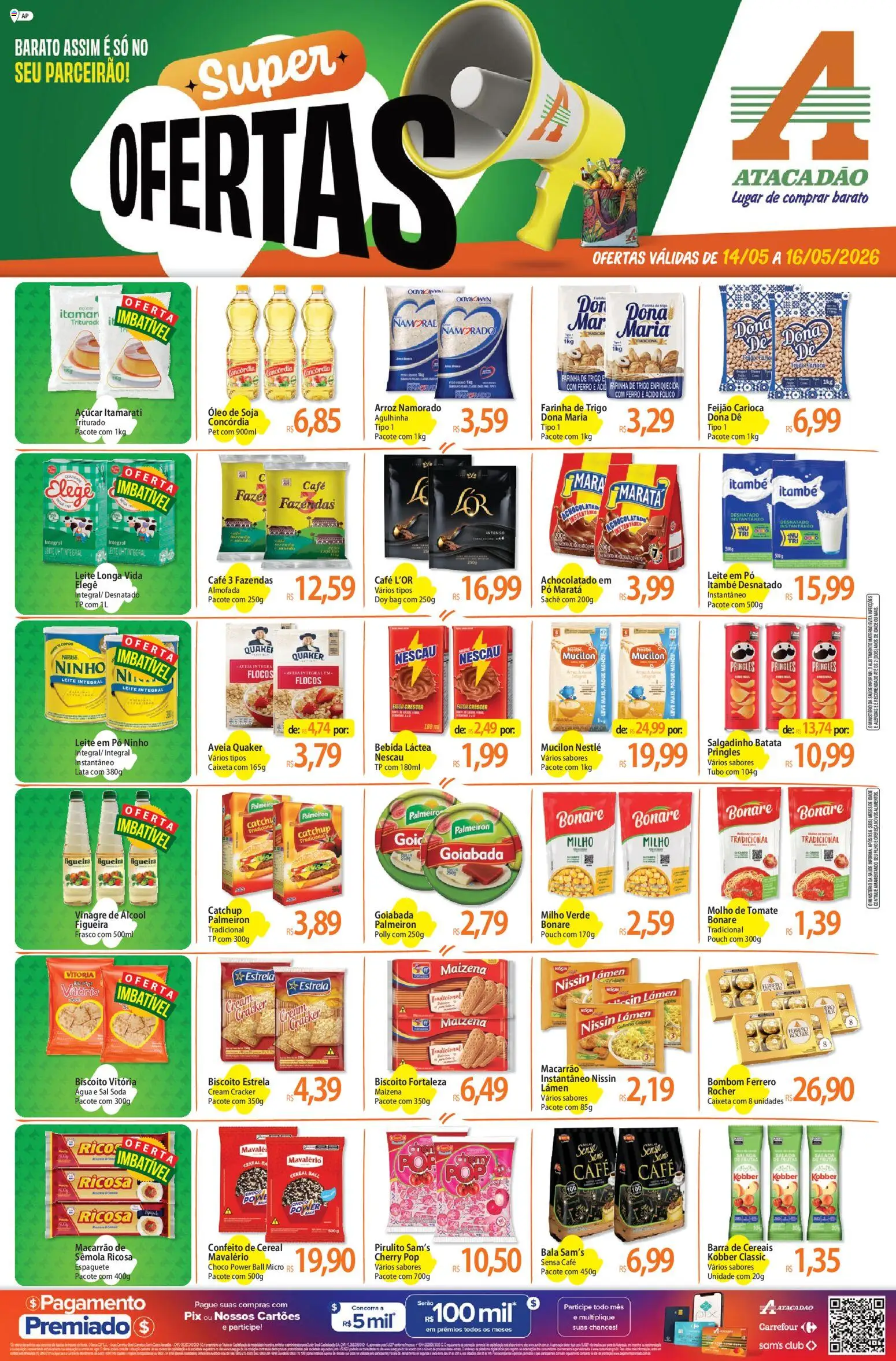 Pré-Visualização do folheto "Atacadão ofertas - AP" da loja Atacadão válido a partir de 14/05/2026