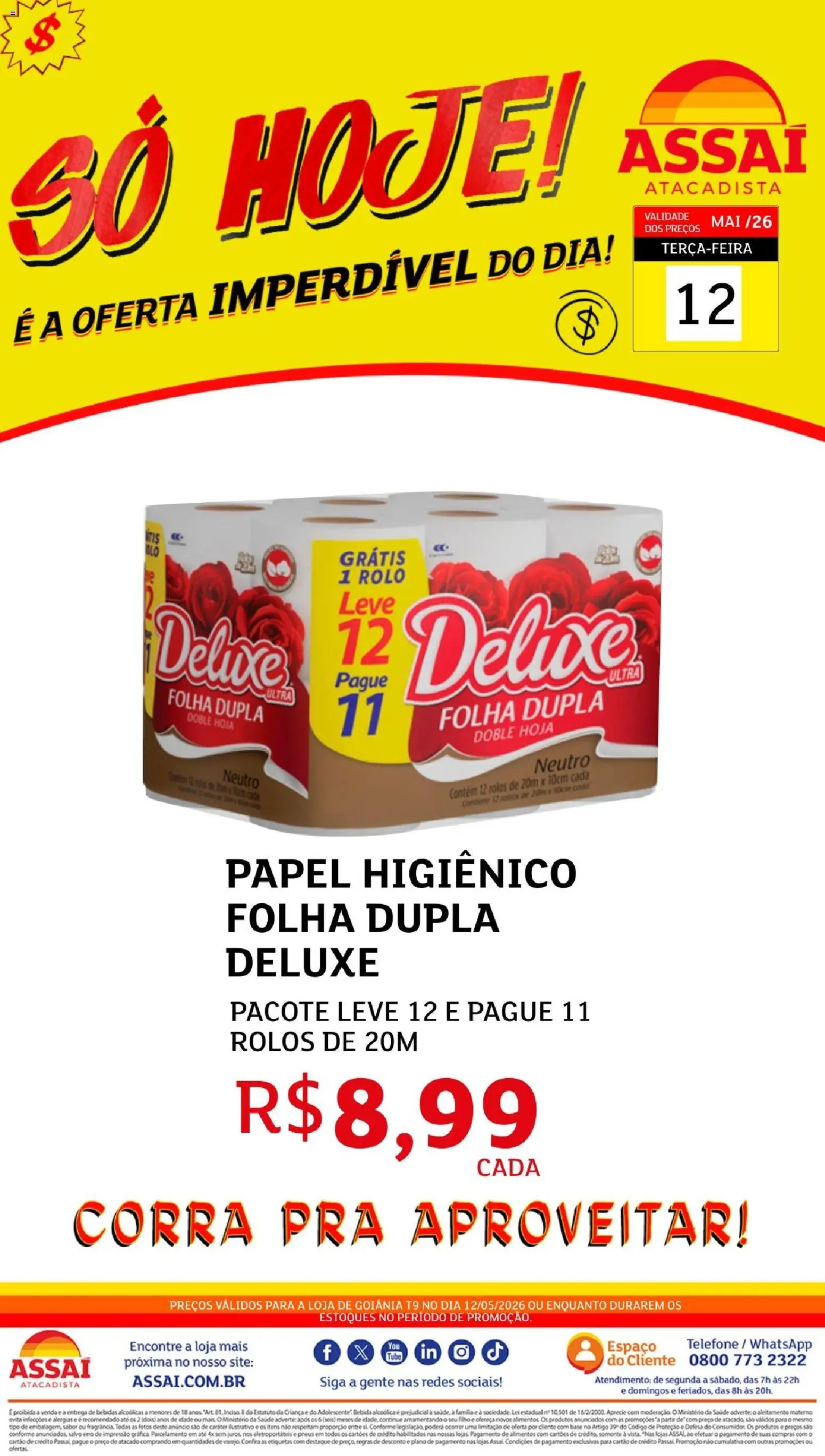 Pré-Visualização do folheto "Assaí Atacadista ofertas - GO" da loja Assaí Atacadista válido a partir de 12/05/2026