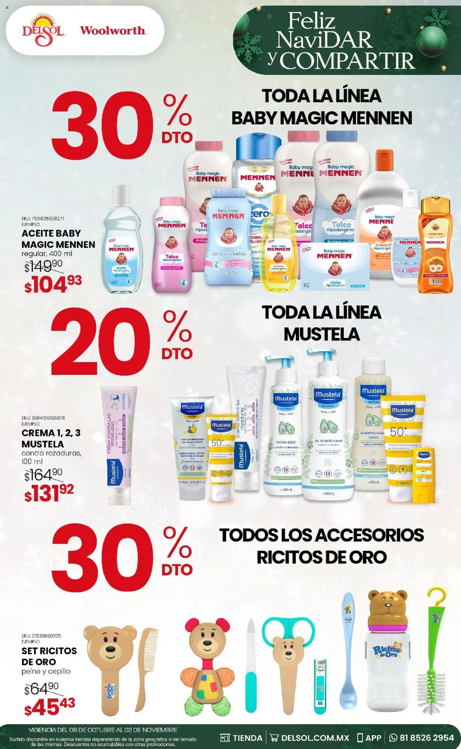 Vista previa las ofertas de la tienda Del Sol y Woolworth - Del Sol y Woolworth - Feliz NaviDar y Compartir desde el 08/10/2026 