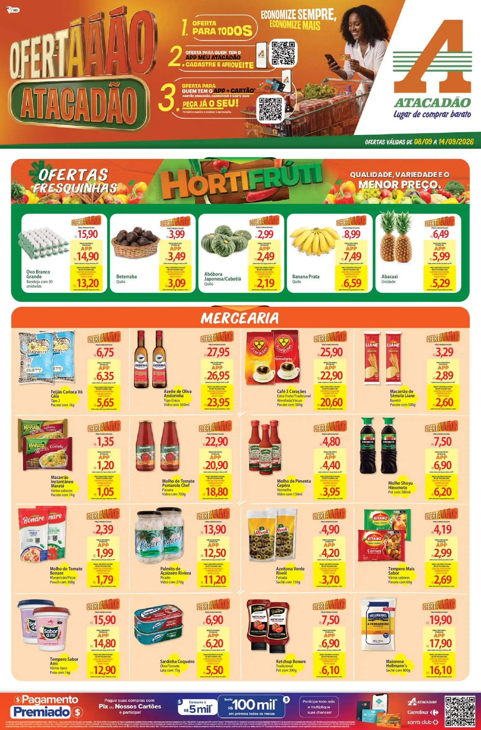 Pré-Visualização do folheto "Atacadão ofertas - MS" da loja Atacadão válido a partir de 08/09/2026