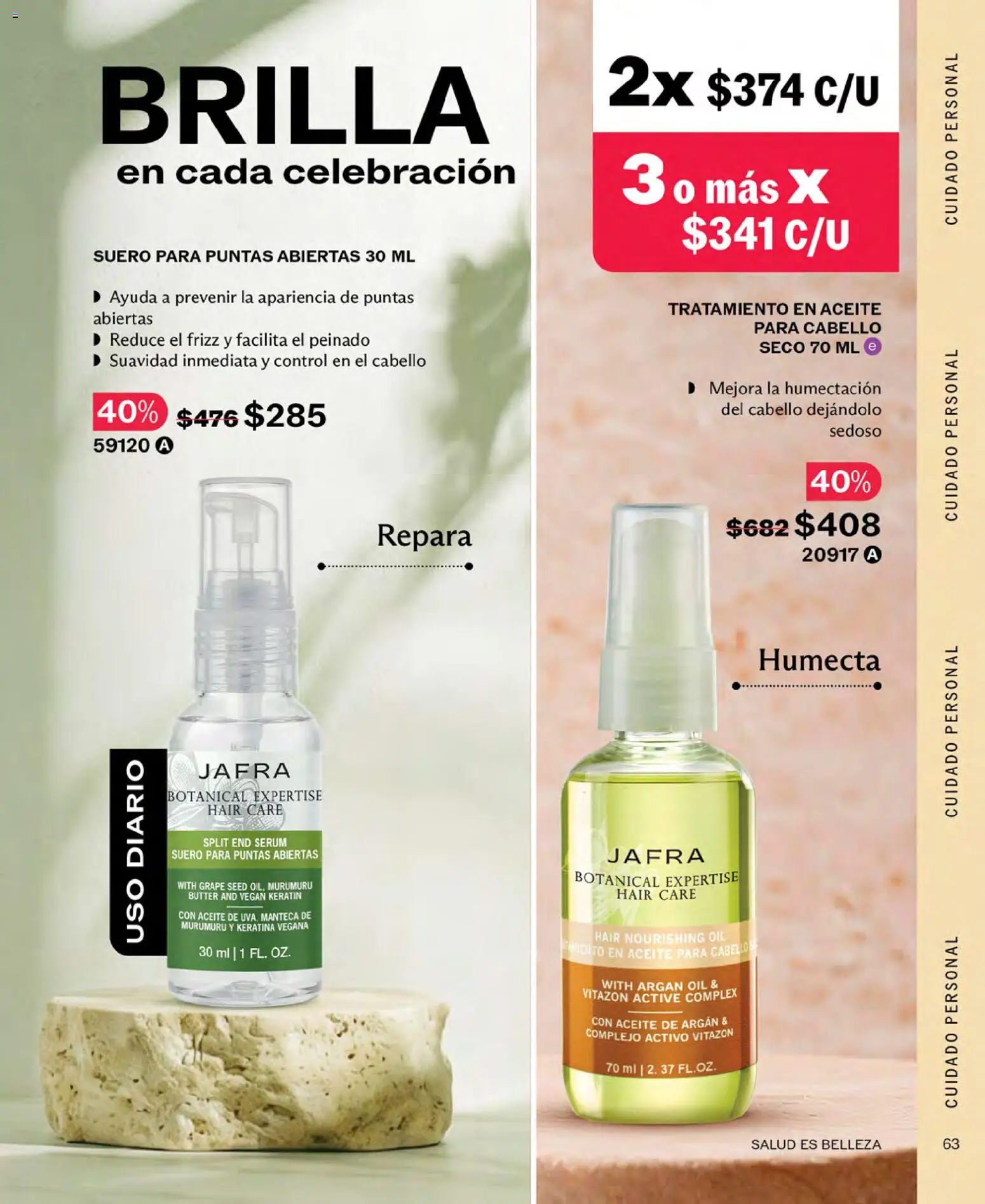 Vista previa las ofertas de la tienda JAFRA - JAFRA catálogo desde el 01/10/2026 - Aceite, Serum, Aceite para cabello