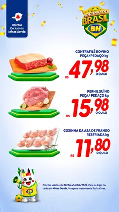 Pré-Visualização do folheto "Supermercados BH - Ofertas da semana" da loja Supermercados BH válido a partir de 08/06/2026