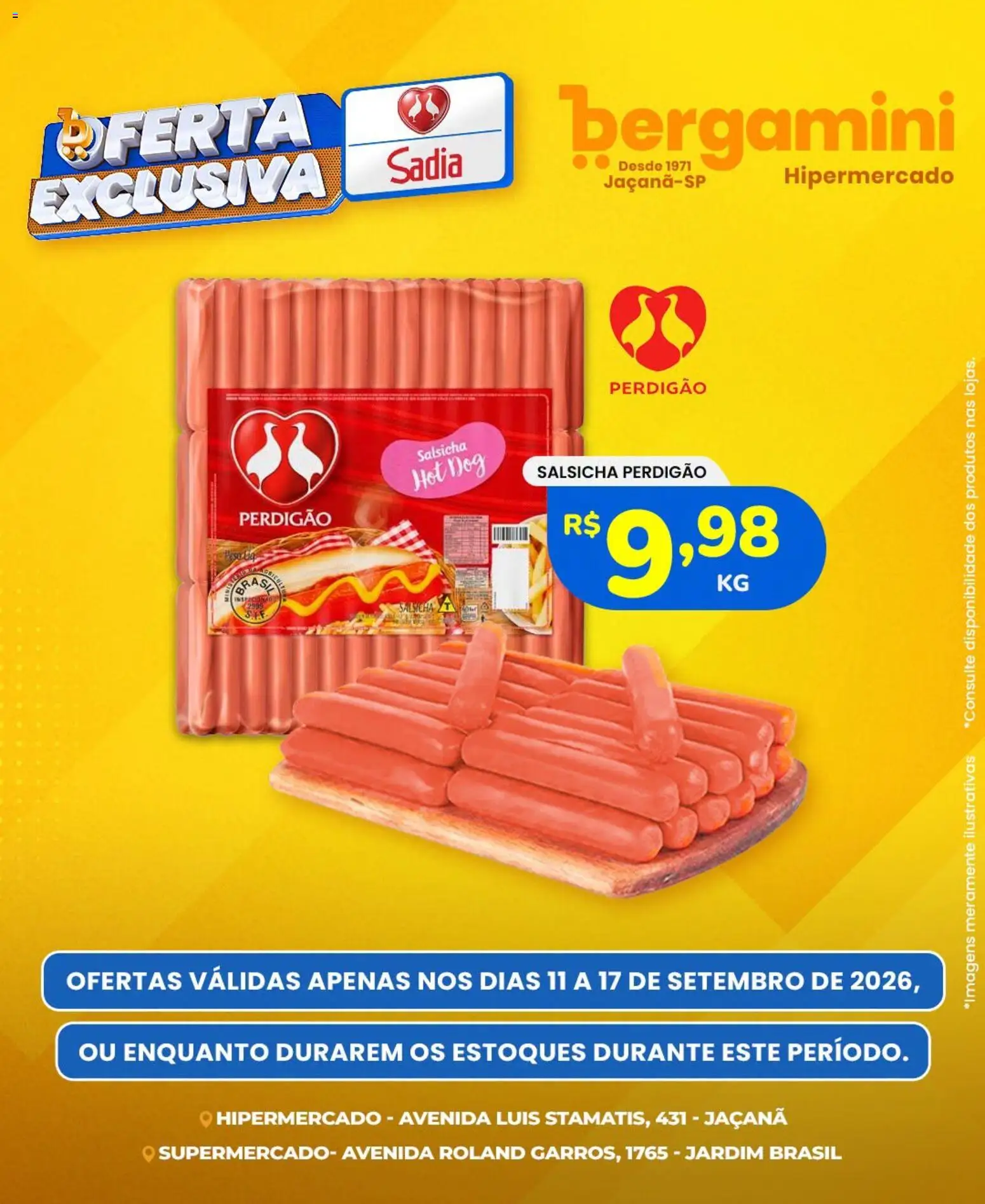 Ofertas Supermercado Bergamini ofertas Sadia e a Perdigão até 17/09/2026. - Página 3