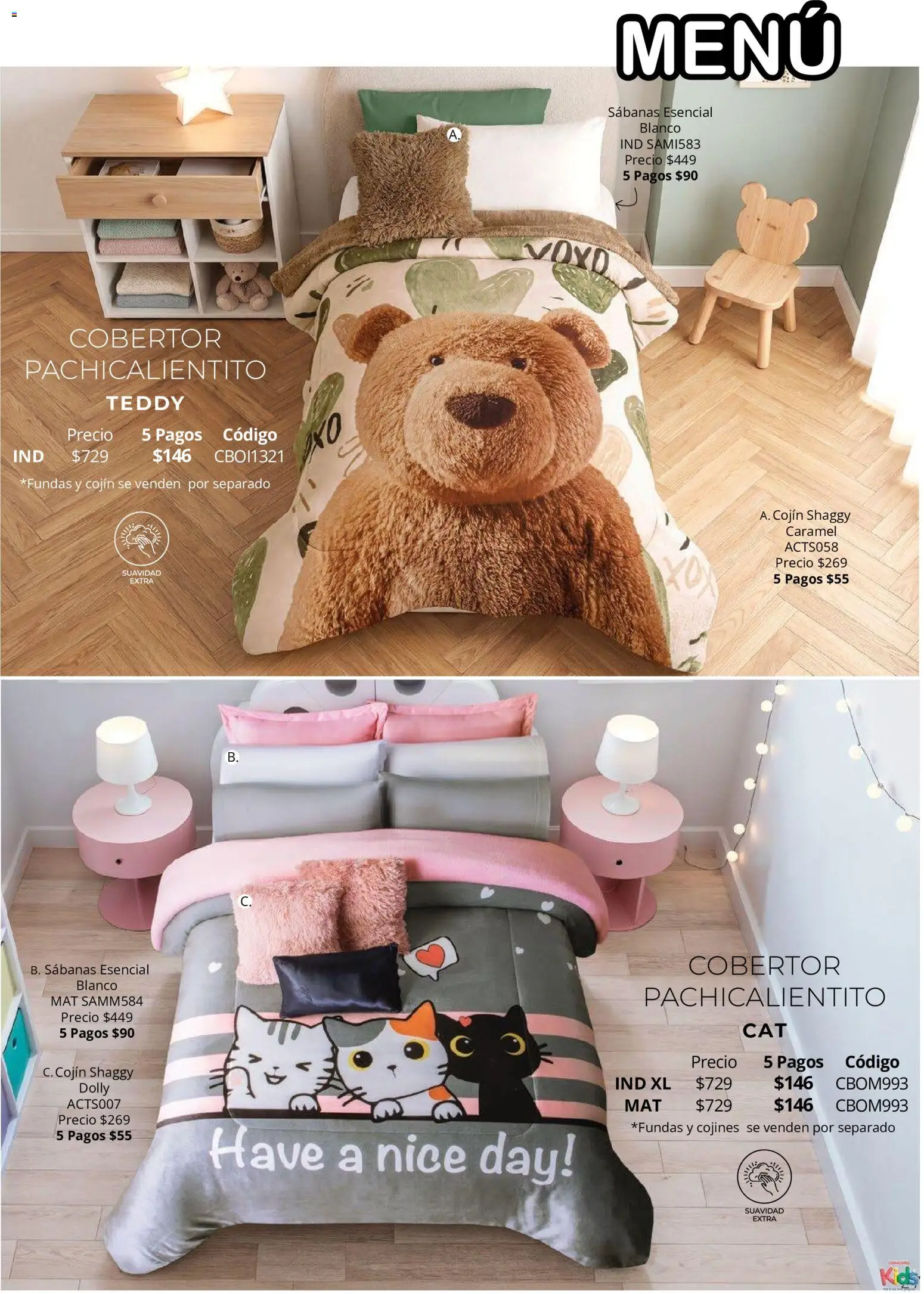 Vista previa las ofertas de la tienda Colchas Concord - Colchas Concord catálogo Colección Infantil Para los más peques desde el 15/10/2026 