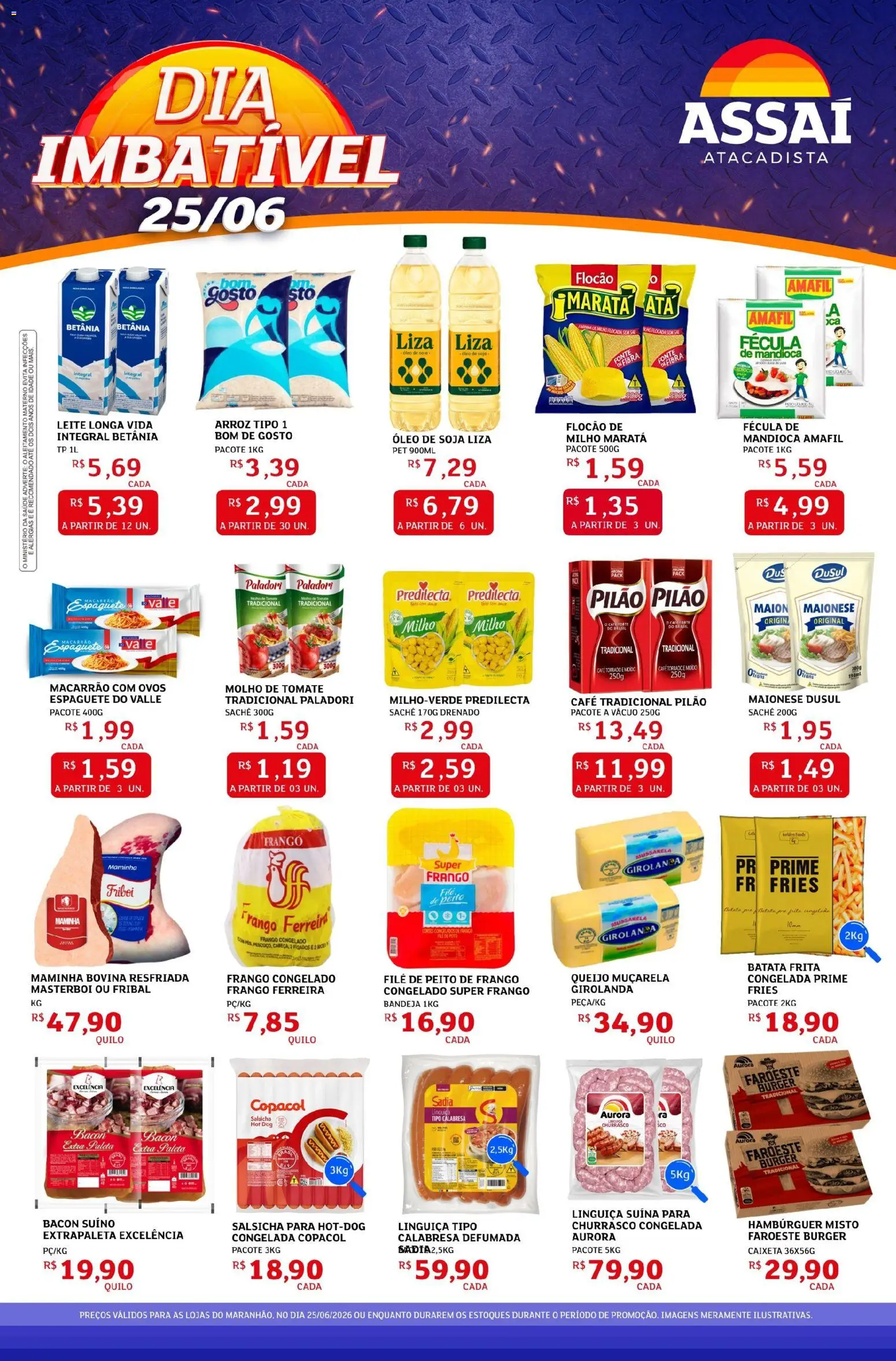 Pré-Visualização do folheto "Assaí Atacadista ofertas - MA" da loja Assaí Atacadista válido a partir de 25/06/2026