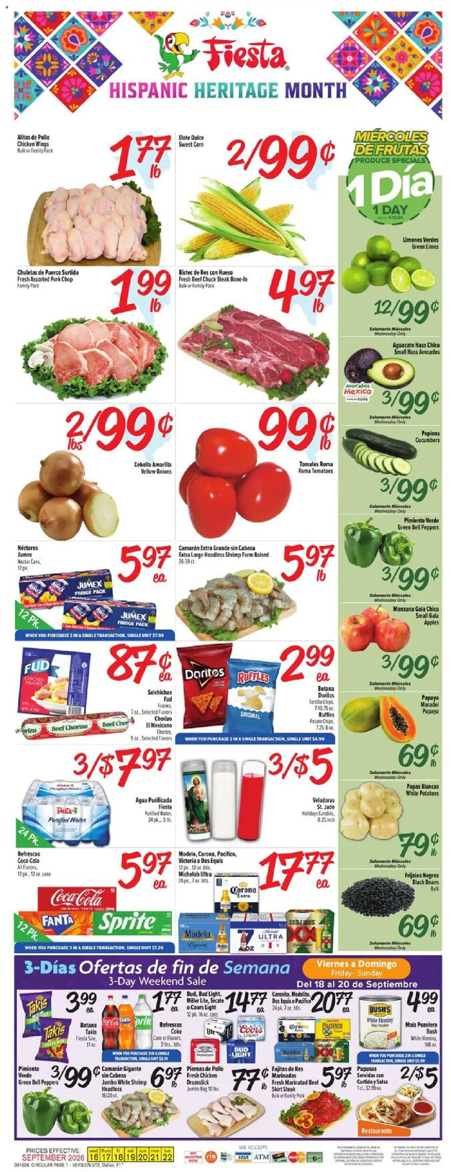 Ad Preview of Fiesta Mart Fiesta Mart Weekly Ad from 09/16/2026