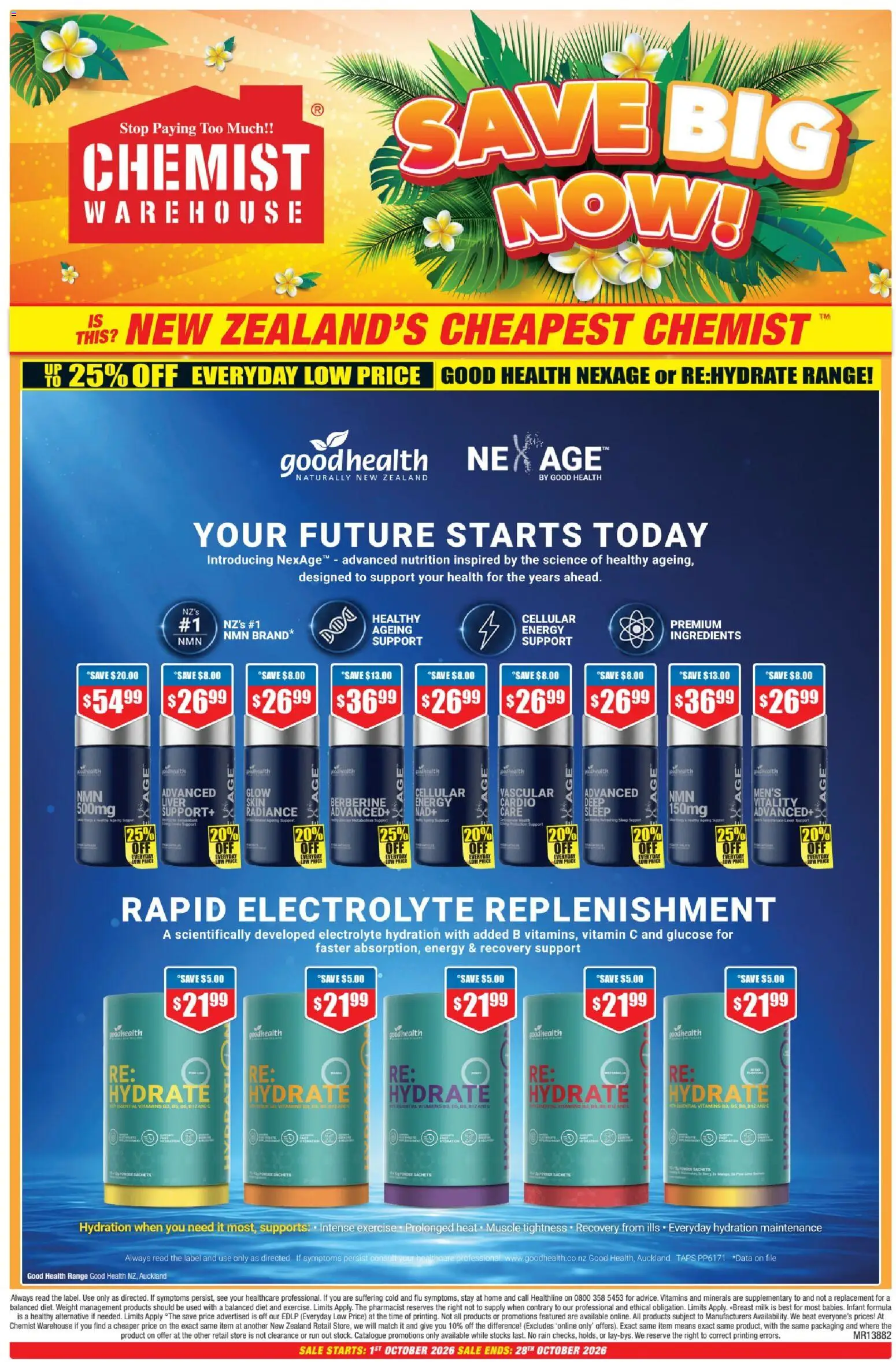 Preview of catalogue Chemist Warehouse catalogue from shop Chemist Warehouse valid 1 Oct 2026