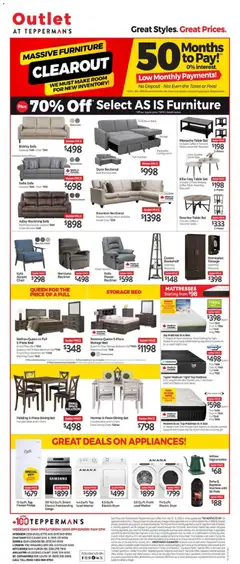 Preview of leaflet Tepperman's outlet from shop Tepperman's is valid from May 15, 2026
