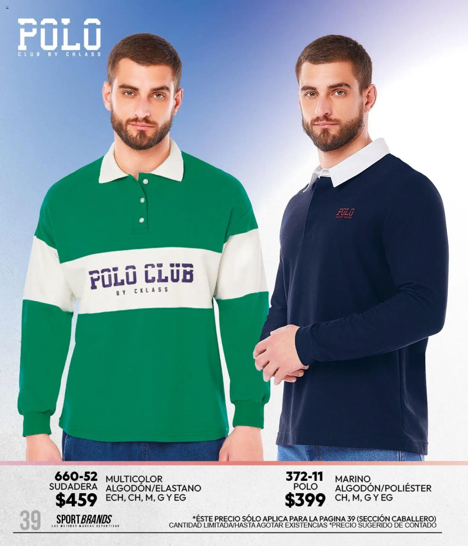 Vista previa las ofertas de la tienda Cklass - Cklass catálogo Sportbrands Caballero Invierno desde el 11/09/2026 