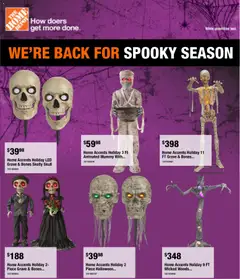 Preview of leaflet Home Depot flyer - Halloween from shop Home Depot is valid from Sep 25, 2026