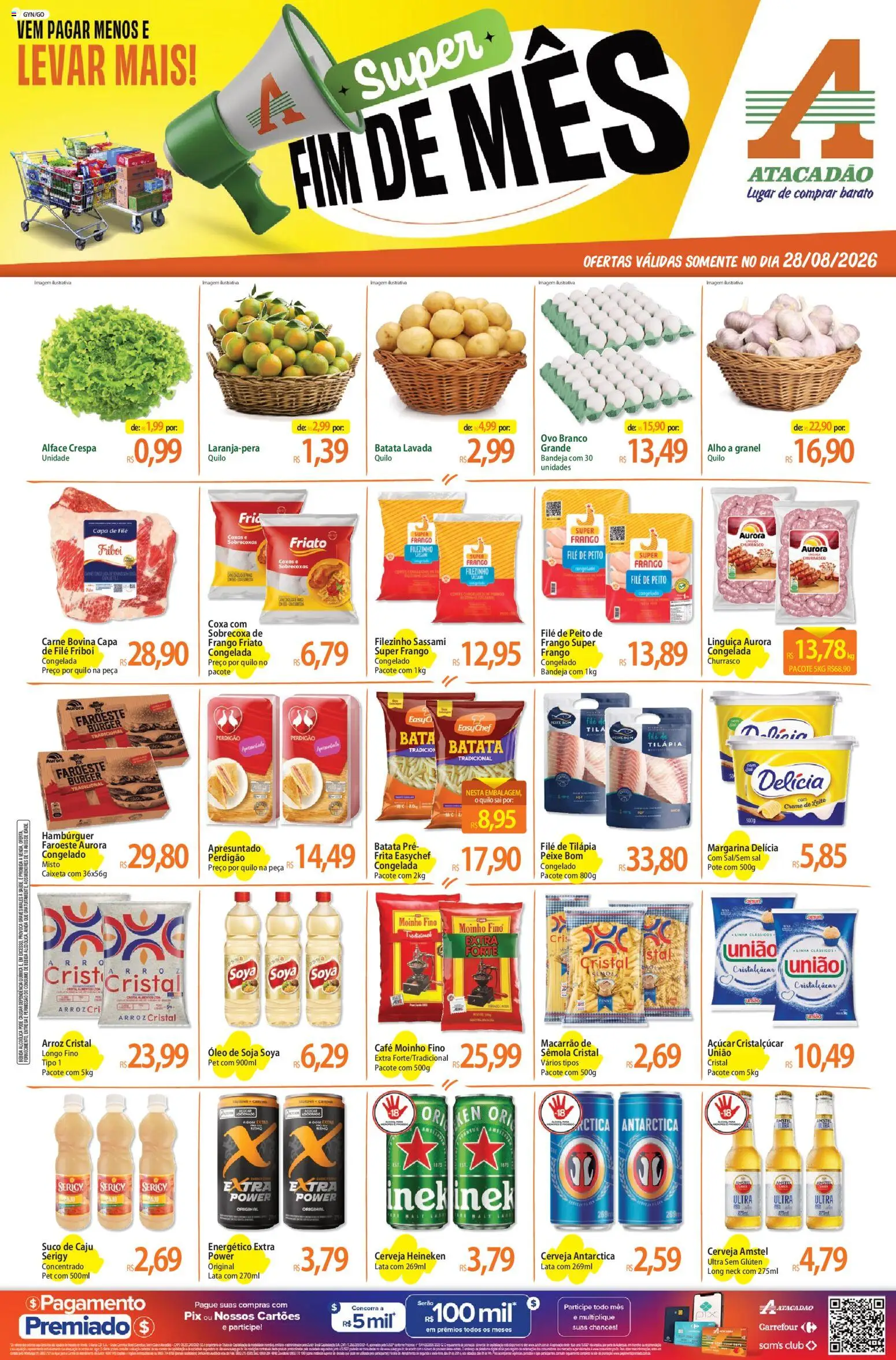 Pré-Visualização do folheto "Atacadão ofertas - GO" da loja Atacadão válido a partir de 28/08/2026