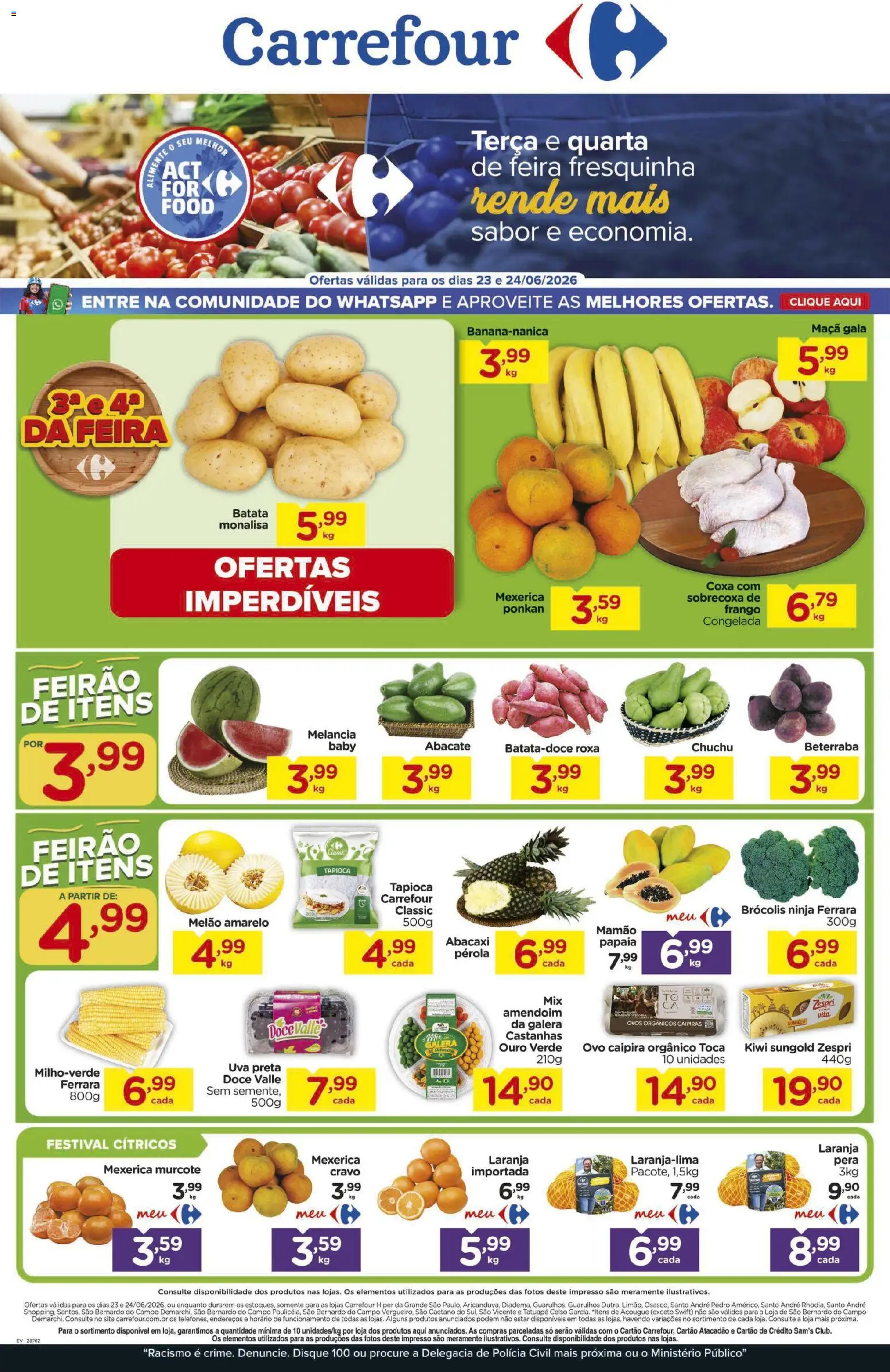 Pré-Visualização do folheto "Carrefour ofertas Feira" da loja Carrefour válido a partir de 23/06/2026