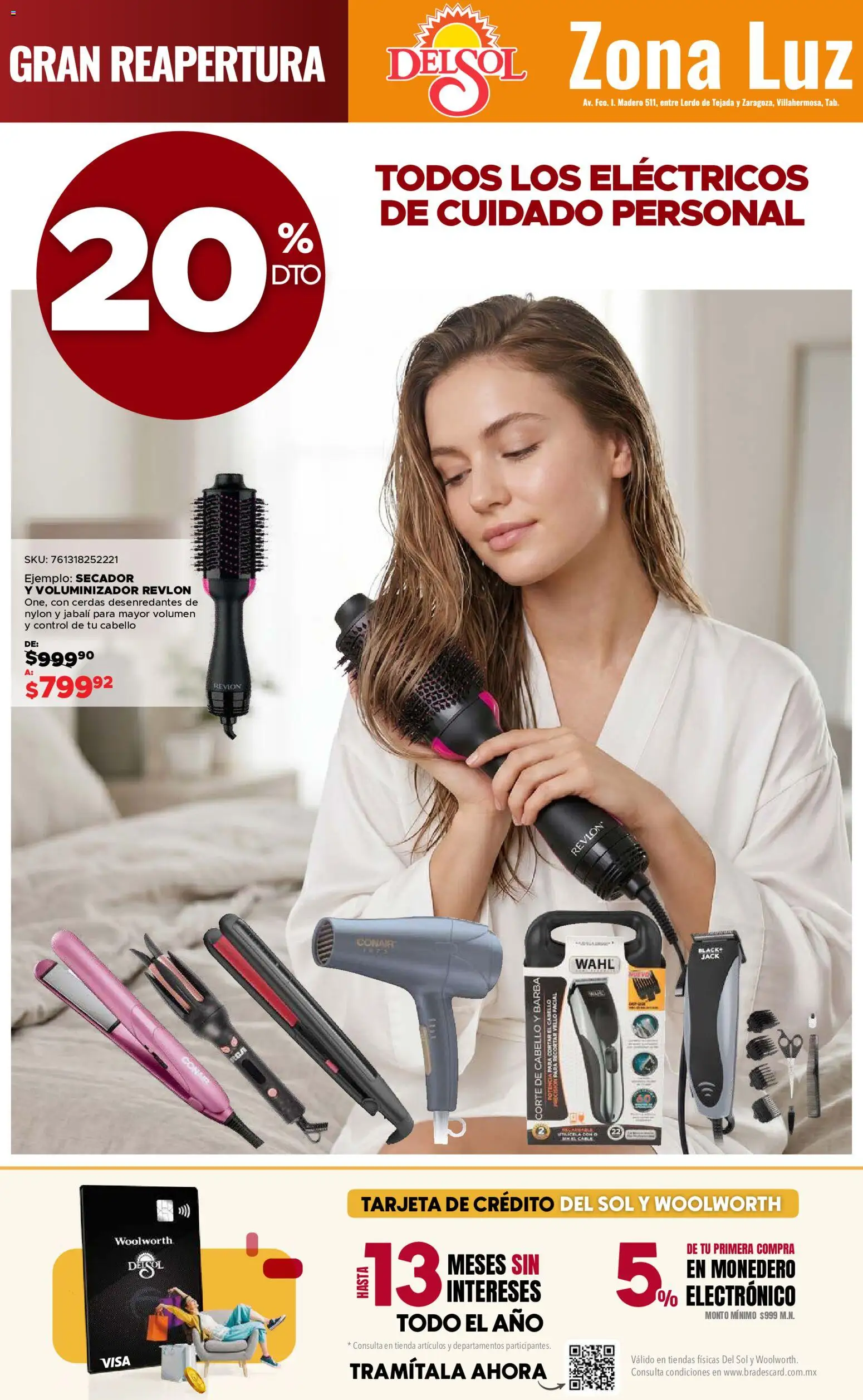 Vista previa las ofertas de la tienda Del Sol y Woolworth - Del Sol y Woolworth catálogo 4 Días de Grandes Promociones desde el 14/08/2026 