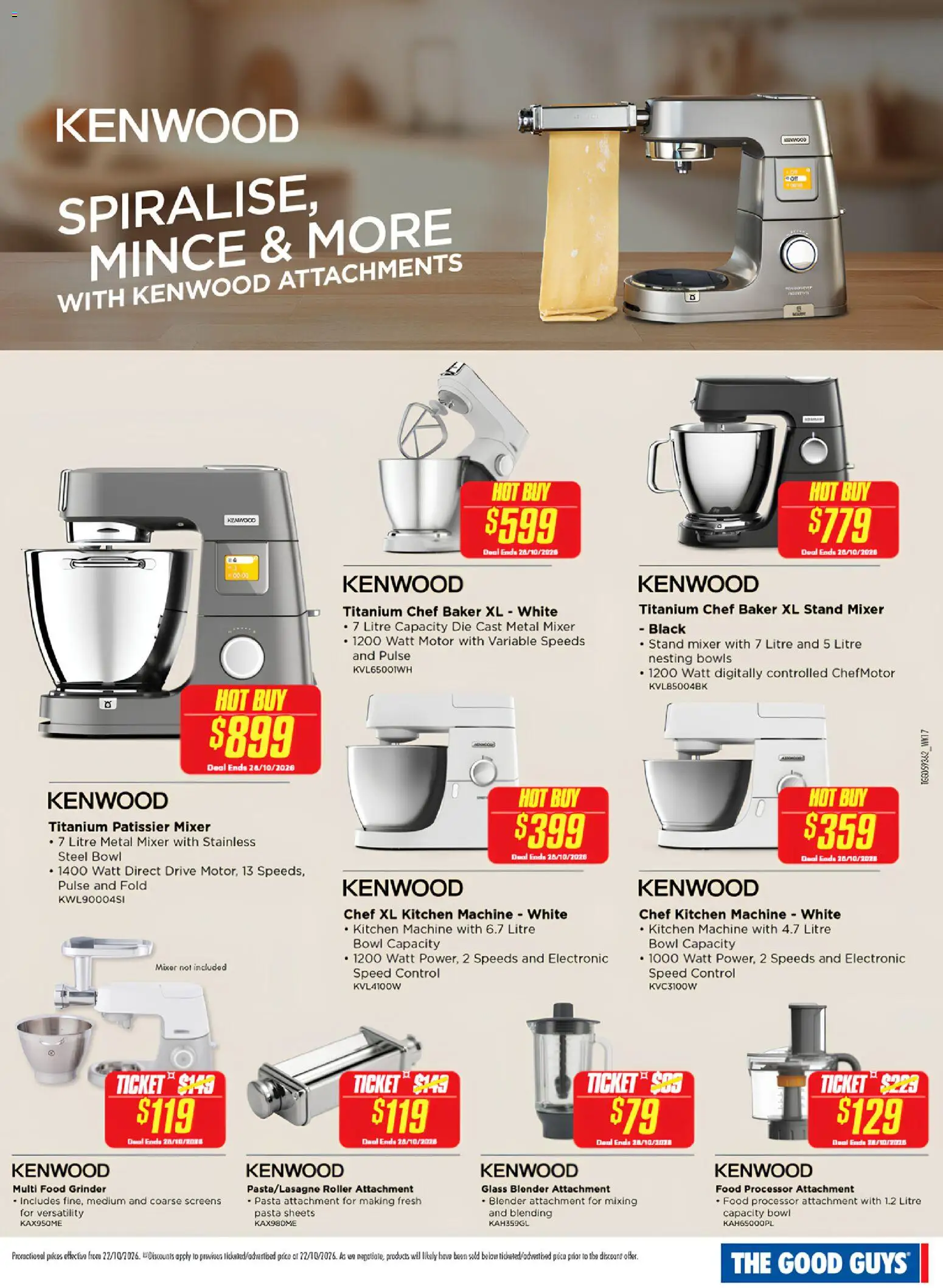 Preview of catalogue The Good Guys Kenwood from shop The Good Guys valid 22/10/2026