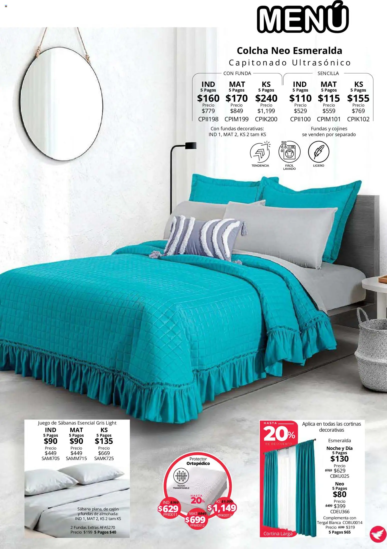 Vista previa las ofertas de la tienda Colchas Concord - Colchas Concord catálogo desde el 15/10/2026 