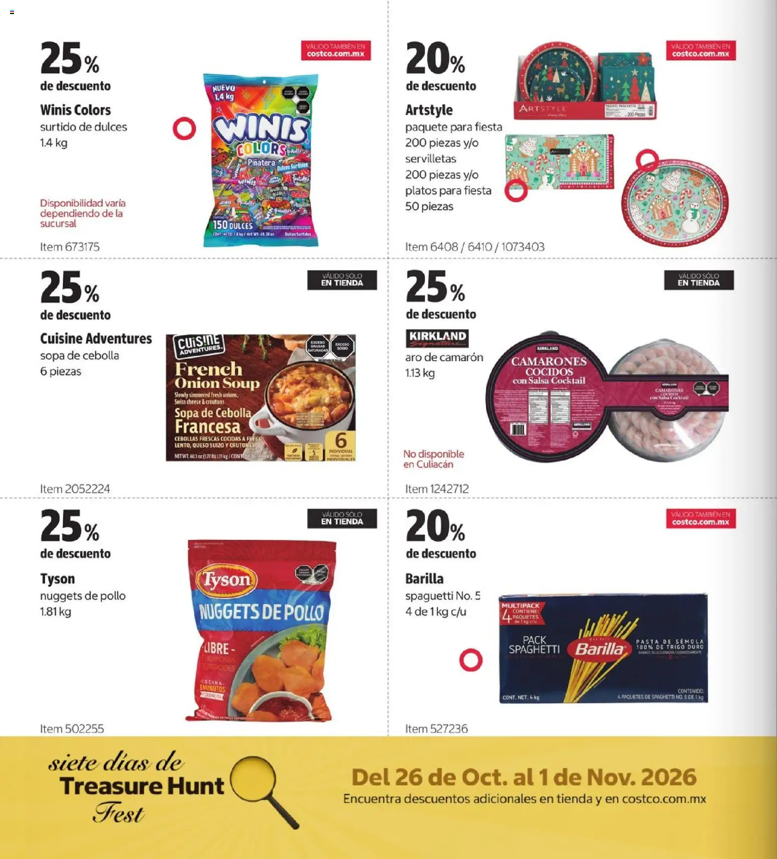 Vista previa las ofertas de la tienda Costco - Costco catálogo Teasure Hunt desde el 26/10/2026 