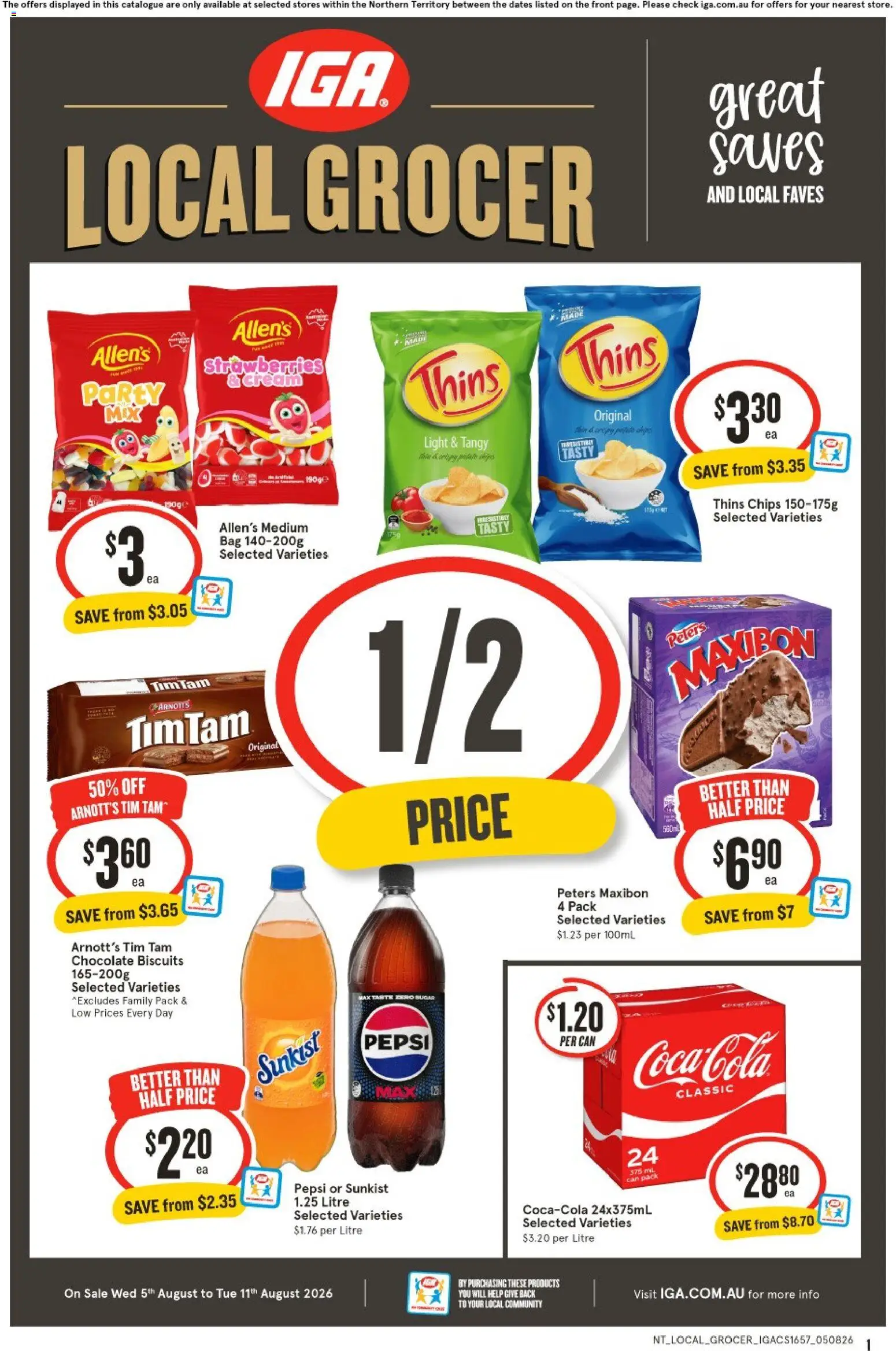 Preview of catalogue IGA Local Grocer from shop IGA valid 05/08/2026