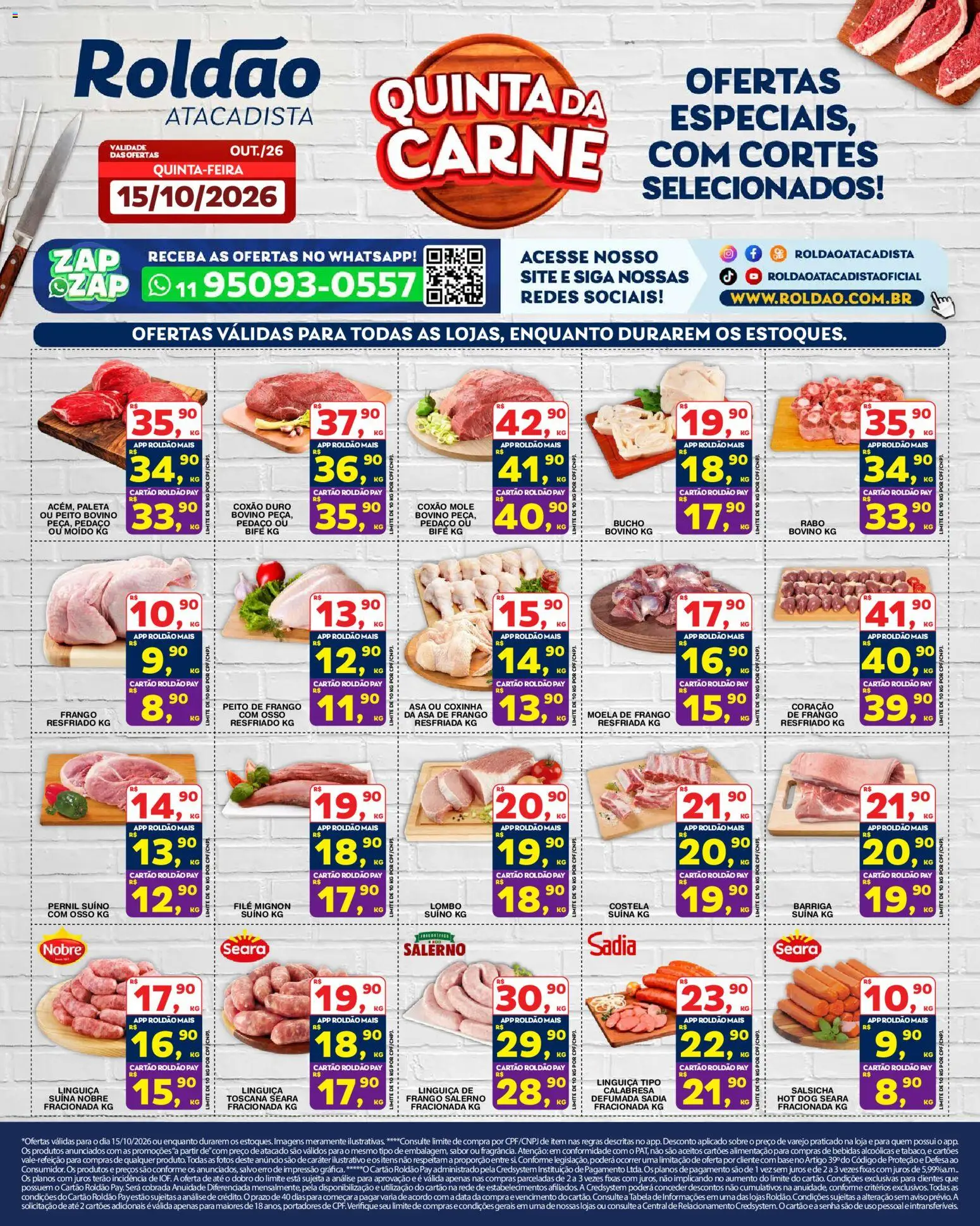 Pré-Visualização do folheto "Roldão ofertas Quinta da Carne" da loja Roldão válido a partir de 15/10/2026