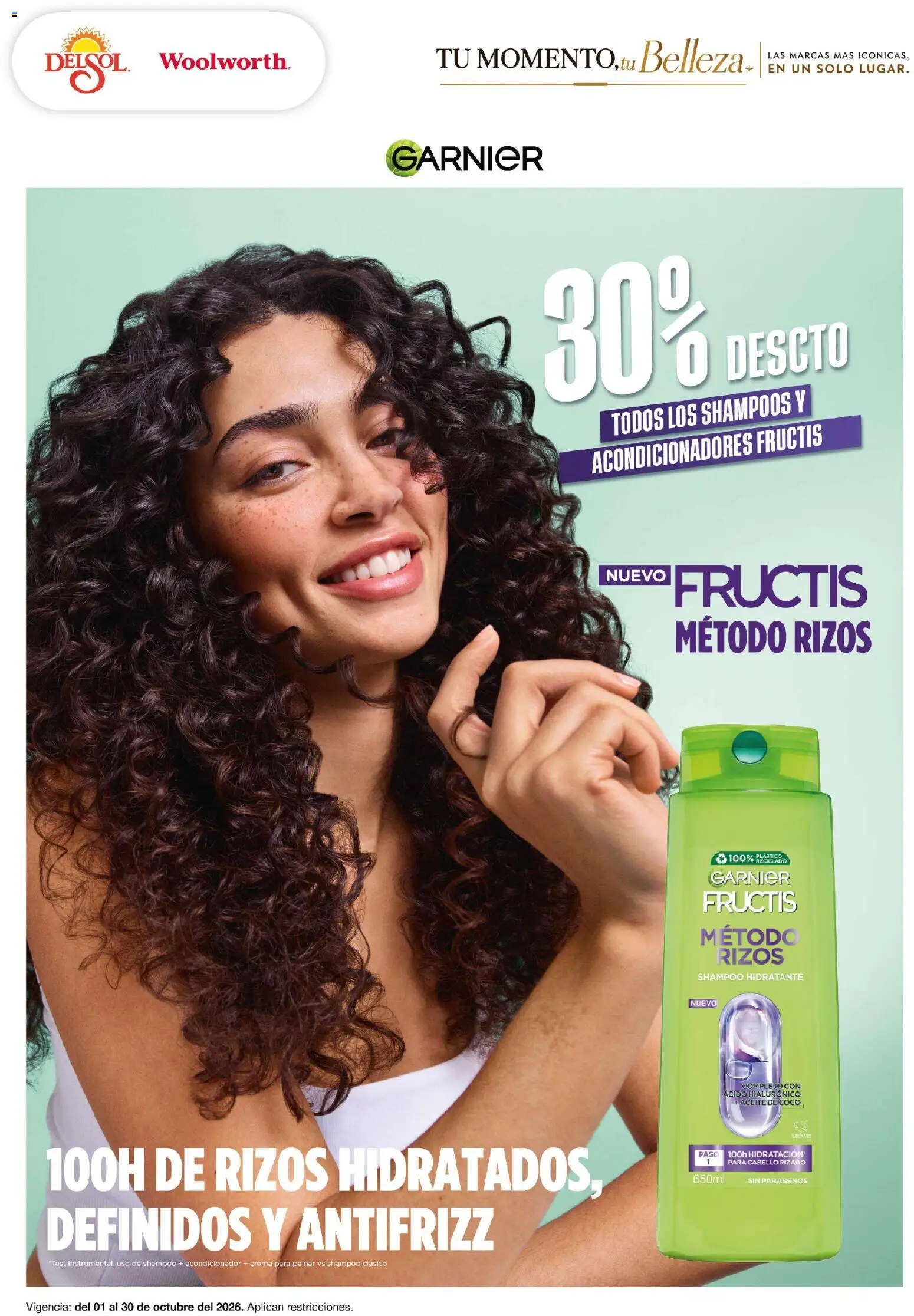 Vista previa las ofertas de la tienda Del Sol y Woolworth - Del Sol y Woolworth catálogo Tu momento, tu belleza solo desde el 01/10/2026 - Coco, Shampoo, Crema, Acondicionador