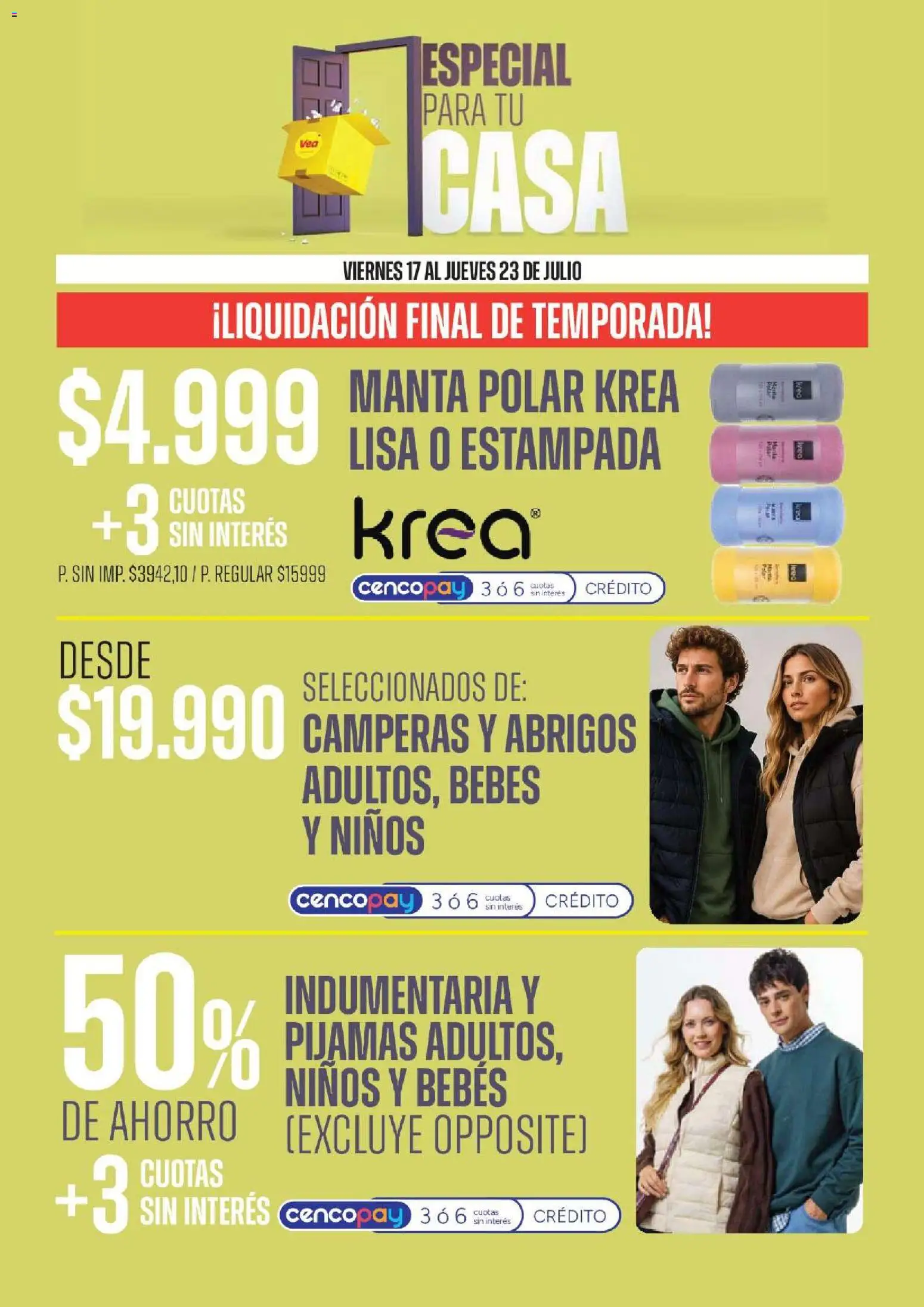 Vista previa del folleto de la tienda Vea válido desde el 17/07/2026 