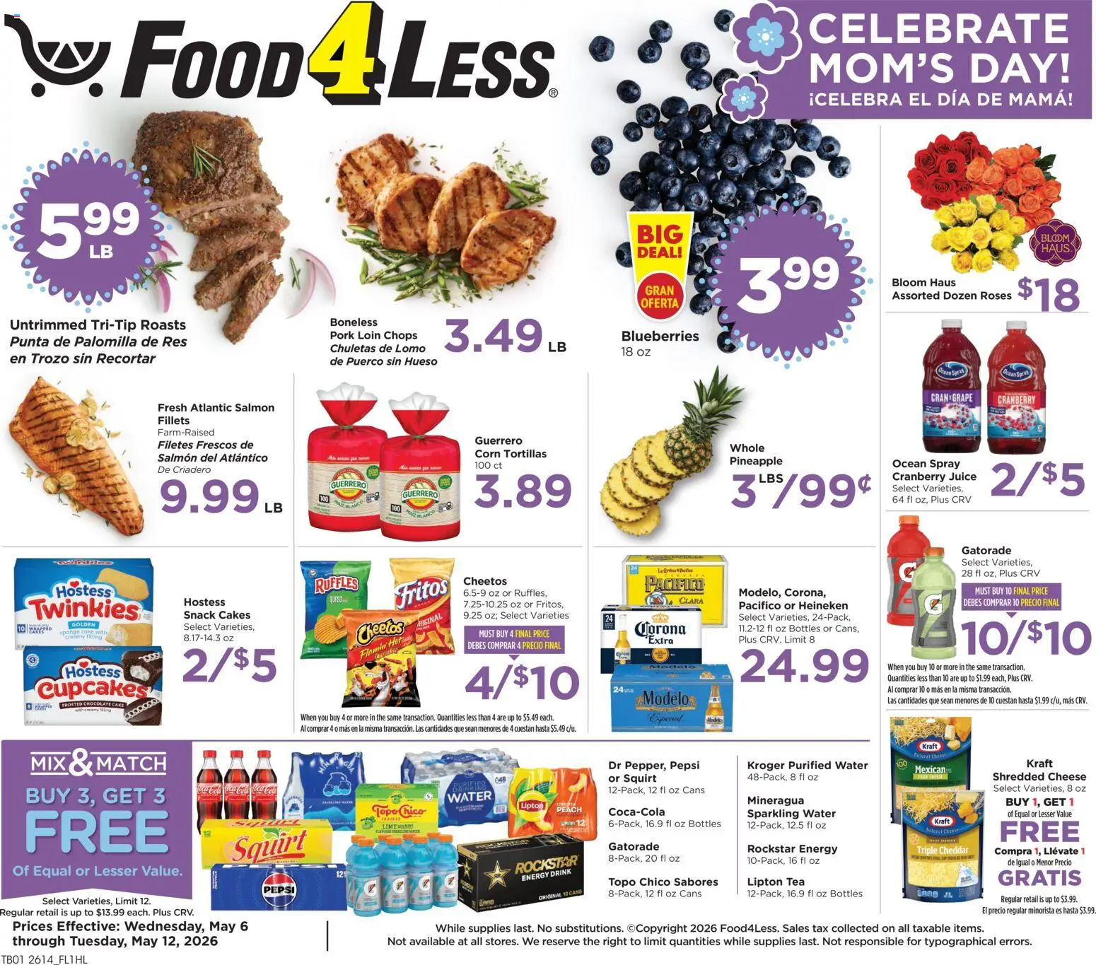 Ad Preview of Food 4 Less Food 4 Less Weekly Ad from 05/06/2026
