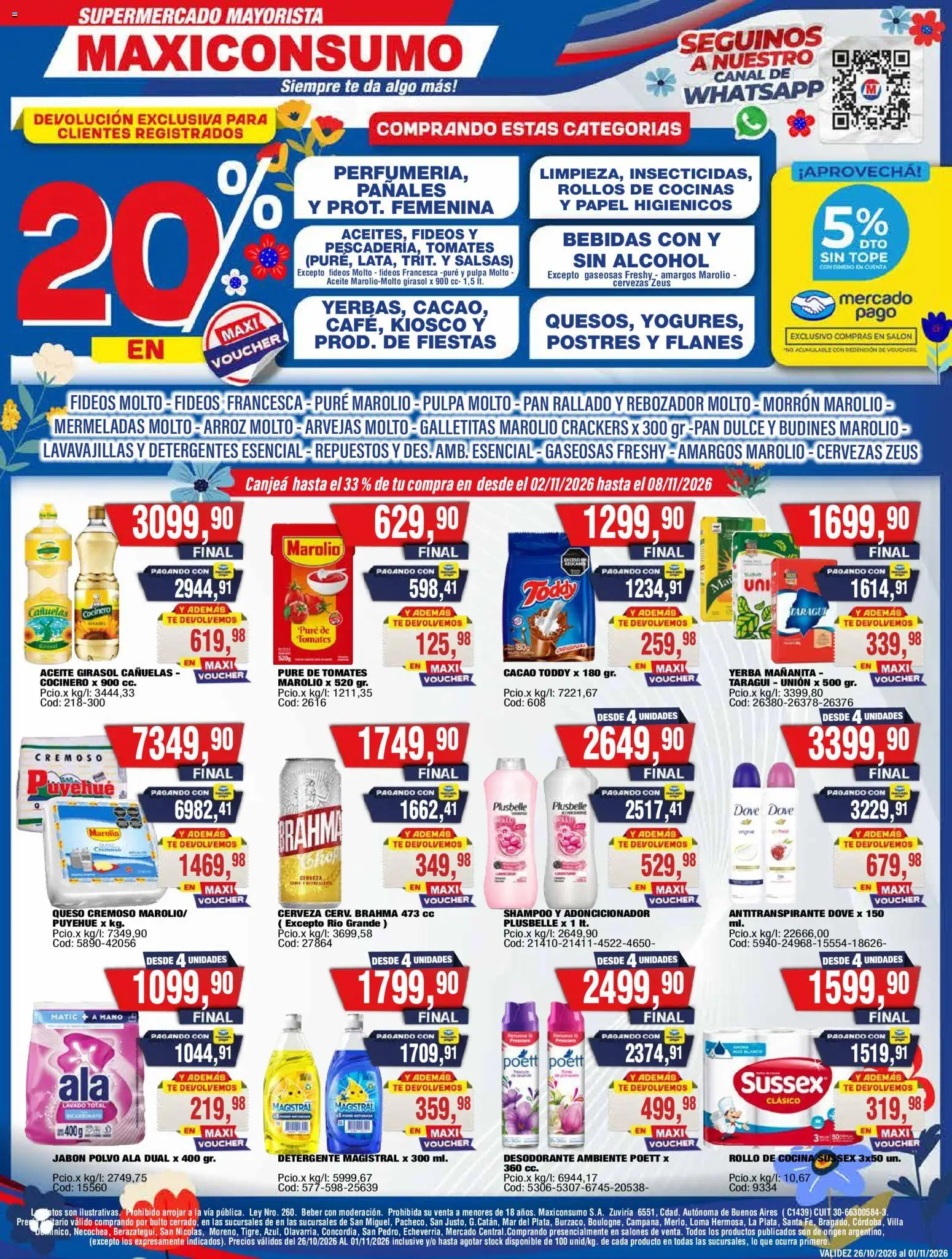 Vista previa del folleto de la tienda Maxiconsumo válido desde el 26/10/2026 
