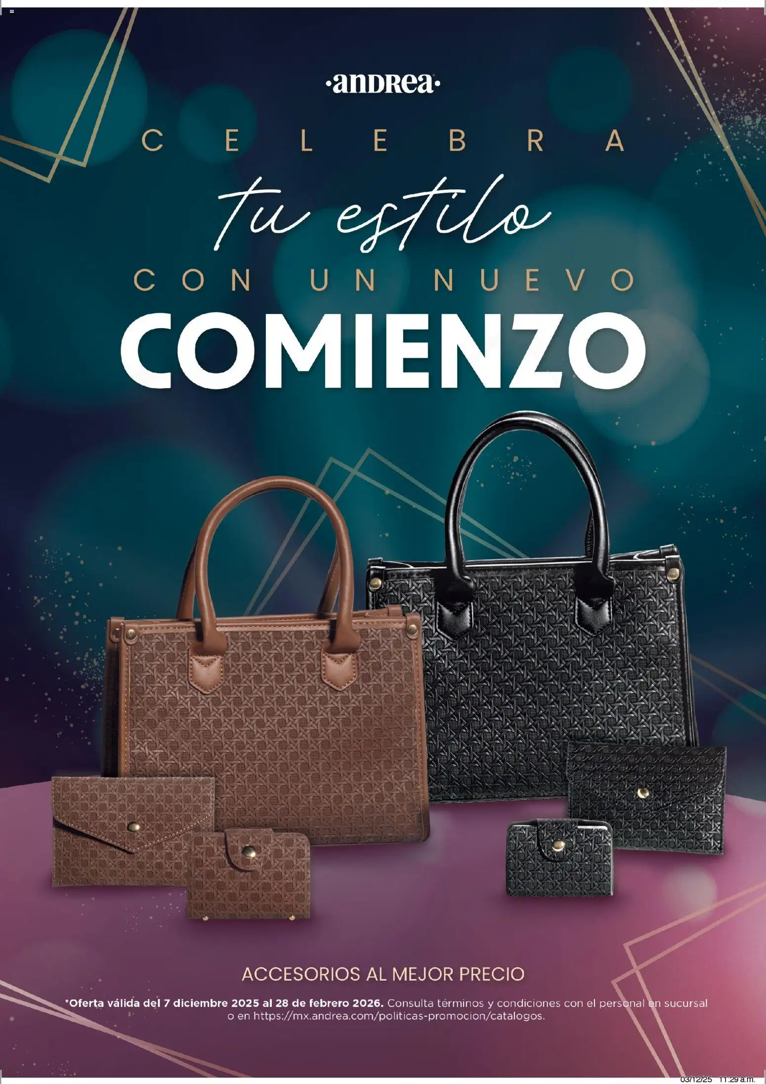 Vista previa las ofertas de la tienda Andrea - Catálogo Accesorízate esta Navidad desde el 07/12/2025 