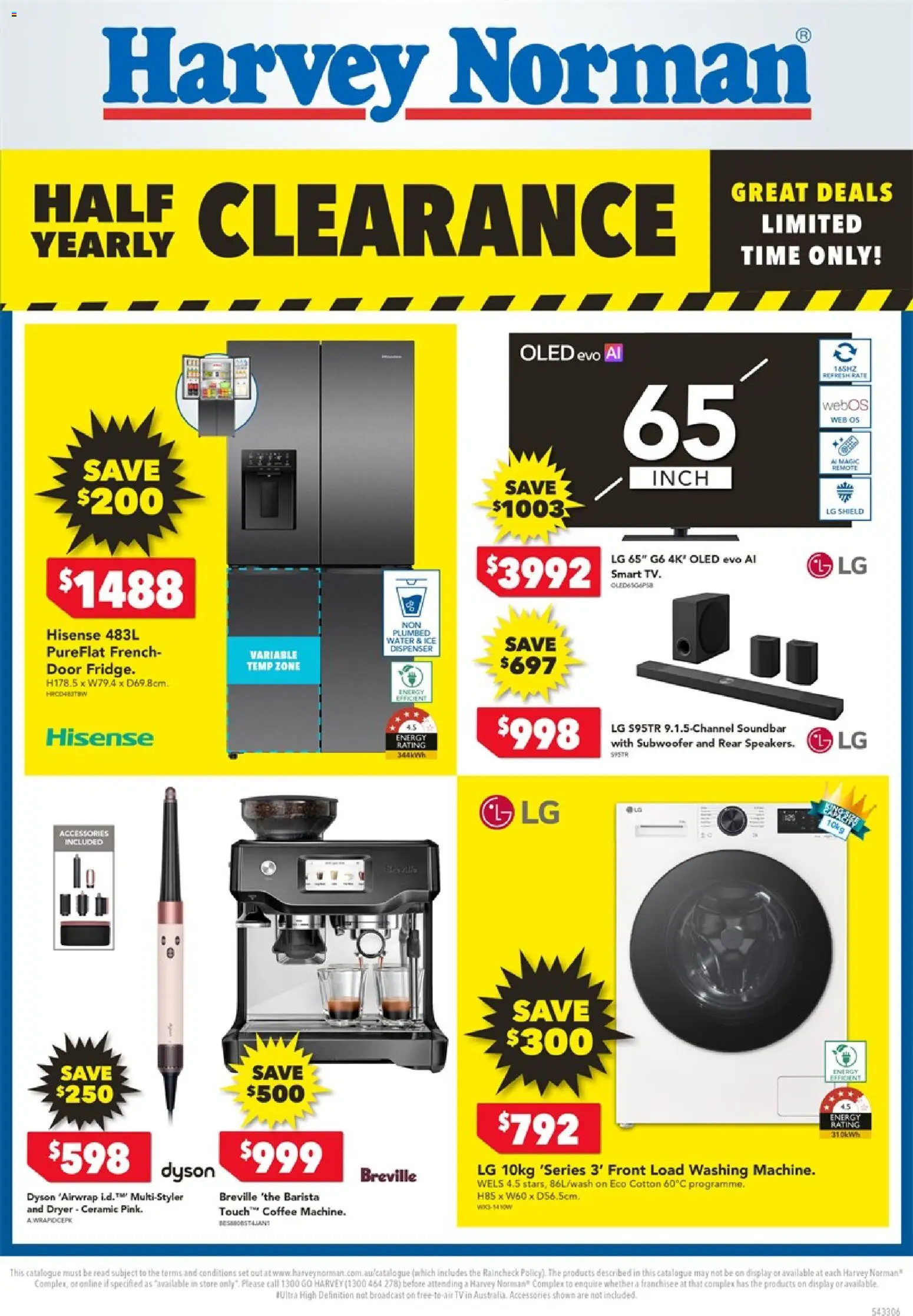 Preview of catalogue Harvey Norman Electrical Clearance from shop Harvey Norman valid 18/06/2026