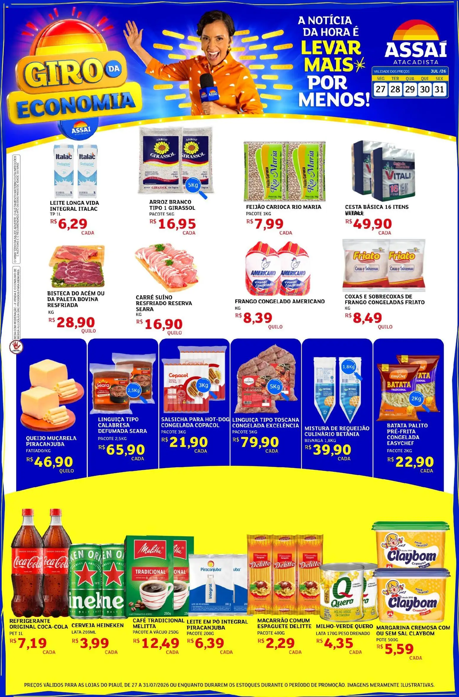 Pré-Visualização do folheto "Assaí Atacadista ofertas - PI" da loja Assaí Atacadista válido a partir de 27/07/2026