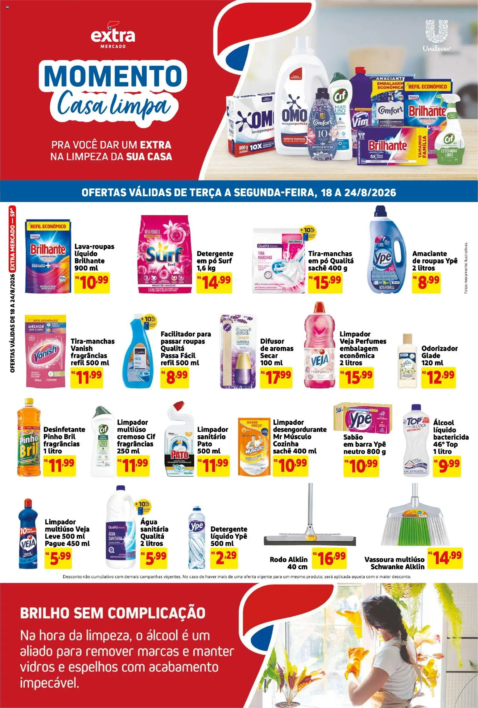 Pré-Visualização do folheto "Extra ofertas de Mercado Casa Limpa" da loja Extra válido a partir de 18/08/2026