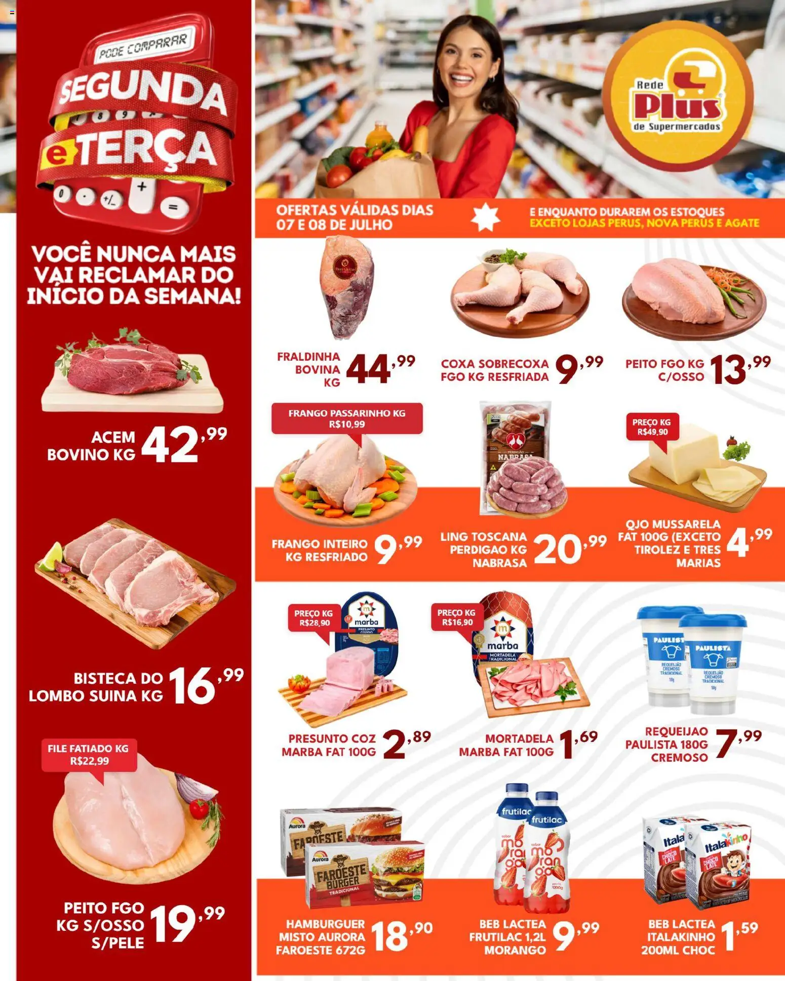 Pré-Visualização do folheto "Rede Plus Supermercados - Ofertas da semana" da loja Rede Plus Supermercados válido a partir de 06/07/2026