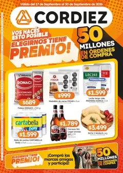 Vista previa del folleto de la tienda Cordiez válido desde el 17/09/2026 