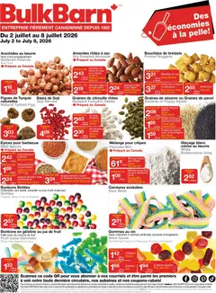 Un aperçu du dépliant Bulk Barn weekly flyer / circulaire du magasin Bulk Barn est valide à partir 2 juill. 2026