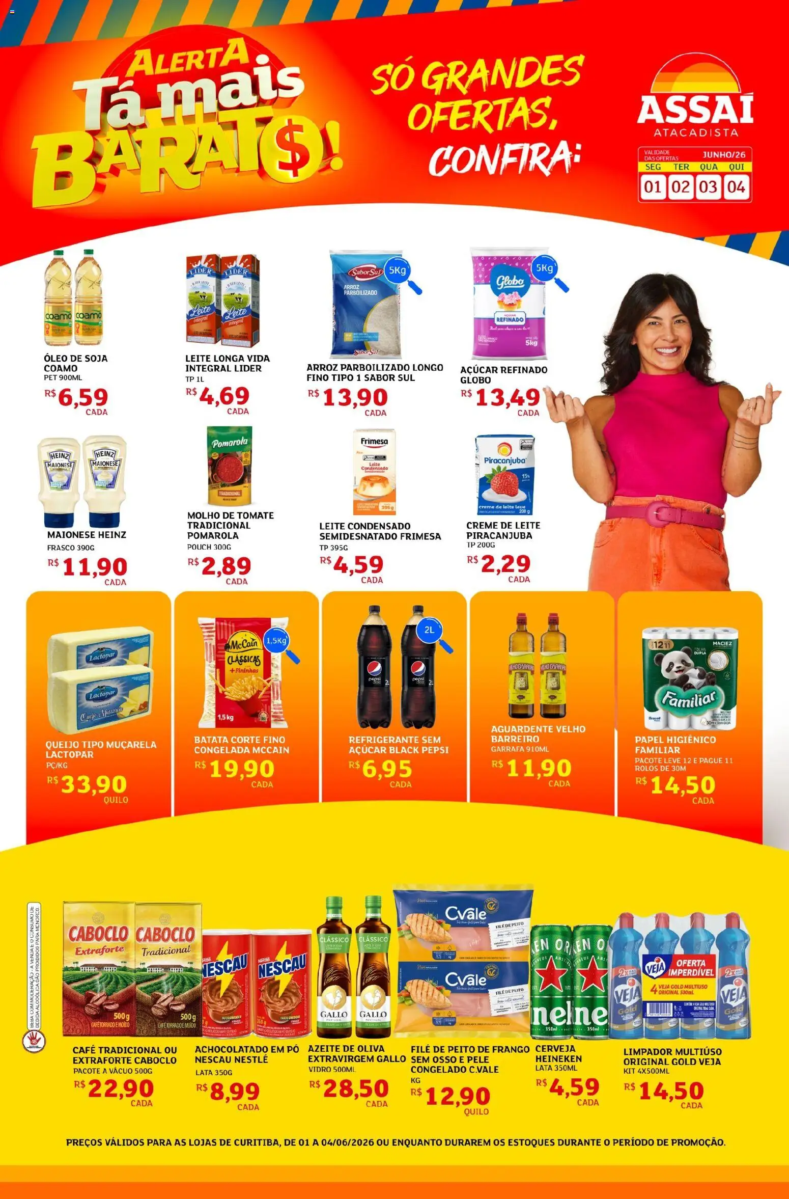 Pré-Visualização do folheto "Assaí Atacadista ofertas - PR" da loja Assaí Atacadista válido a partir de 01/06/2026