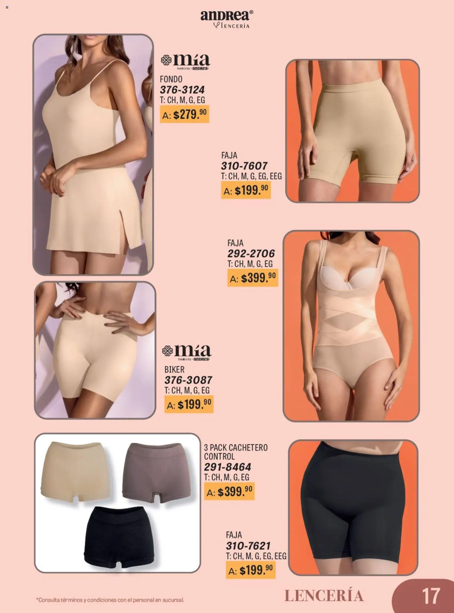 Vista previa las ofertas de la tienda Andrea - Catálogo Para Las Fiestas desde el 11/01/2026 - Lenceria, Faja, Cachetero