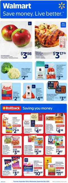 Preview of leaflet Walmart weekly flyer from shop Walmart is valid from Sep 10, 2026
